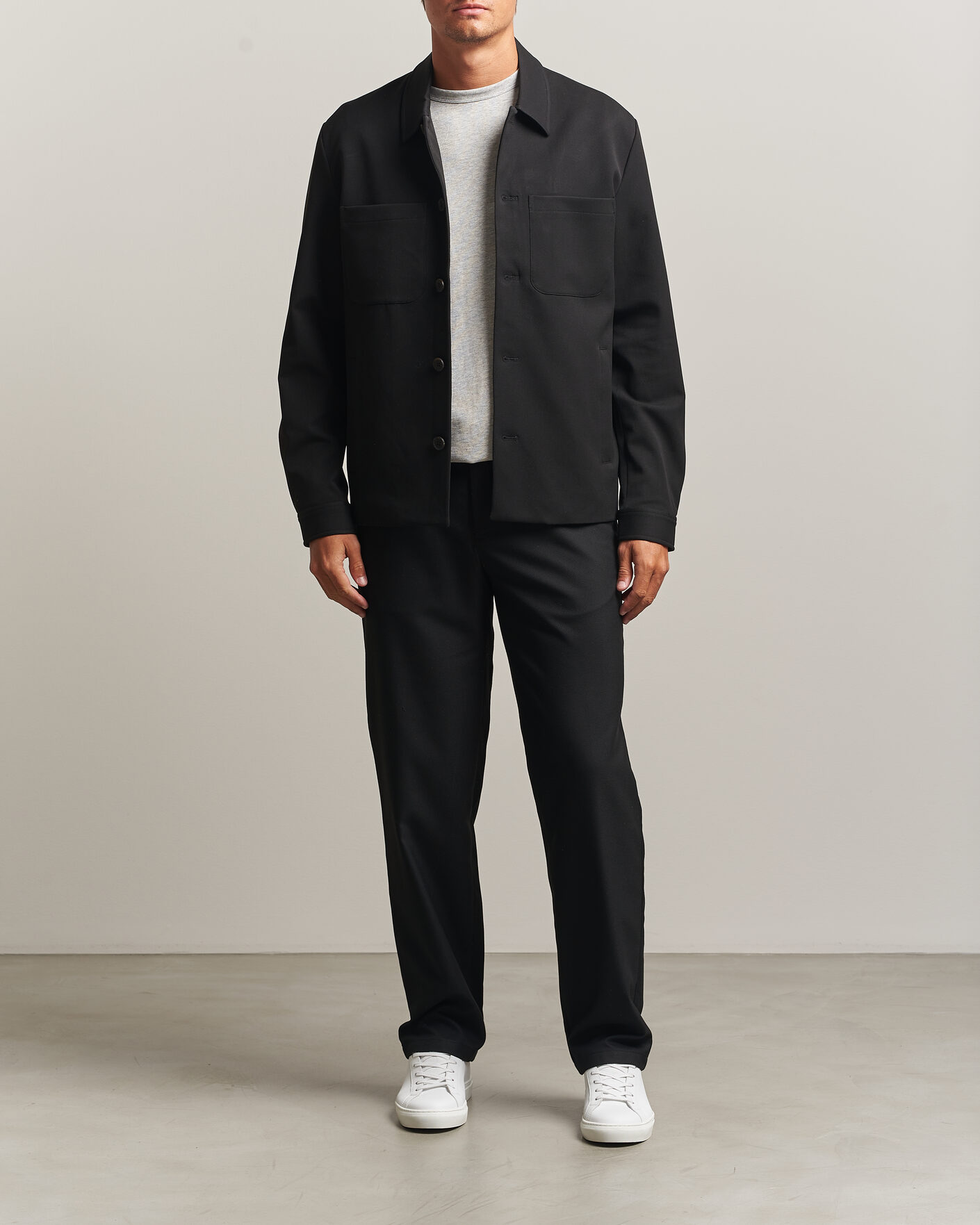 Herr | Byxor | J.Lindeberg | Logan Brushed Twill Pants Black