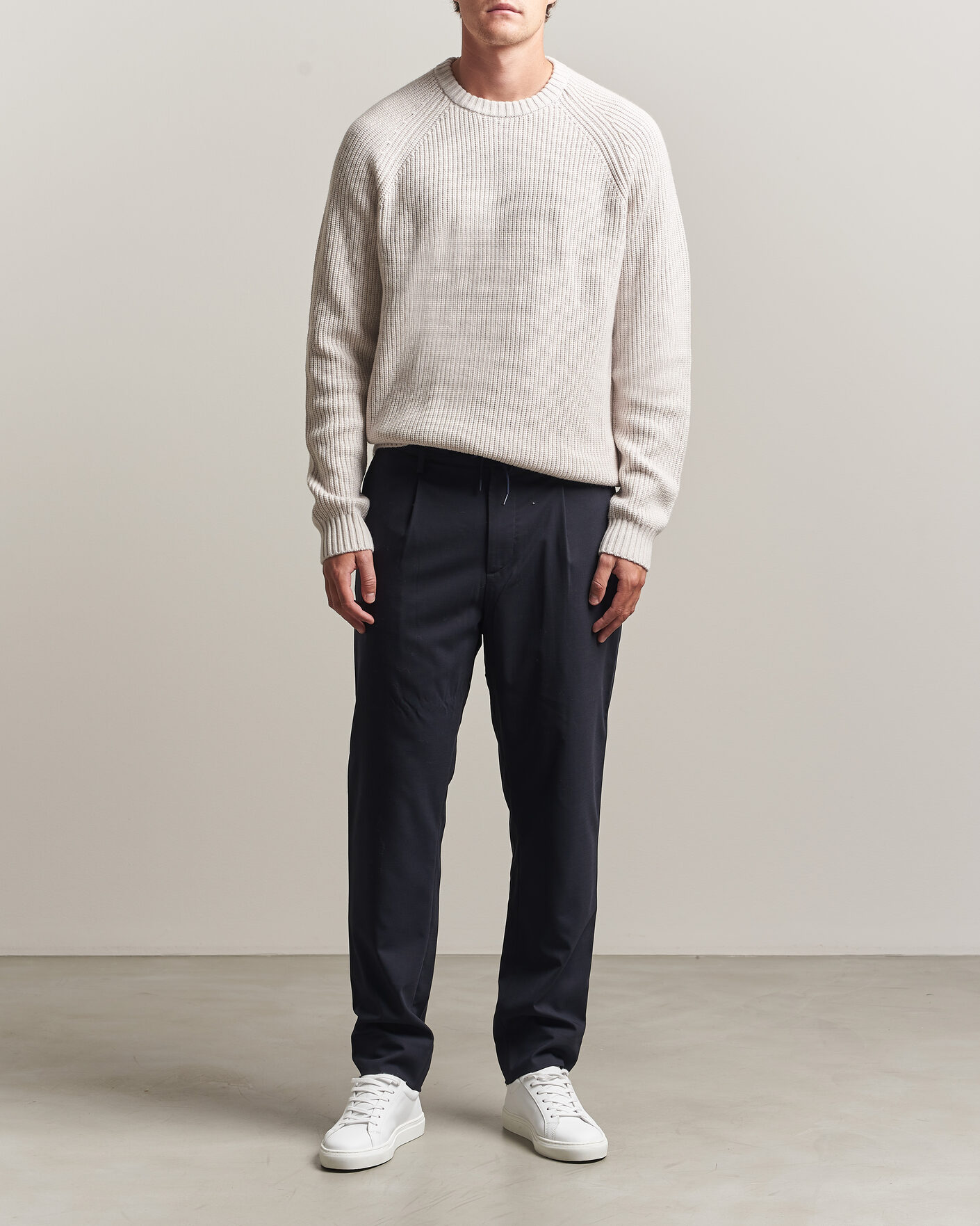 Herr | Byxor | J.Lindeberg | Harris Stretch Wool Pants JL Navy