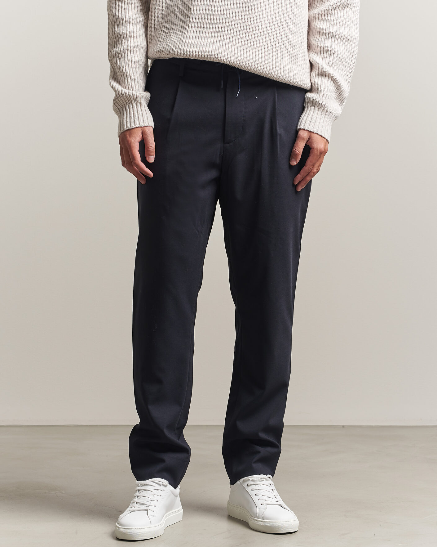 Herr | Byxor | J.Lindeberg | Harris Stretch Wool Pants JL Navy