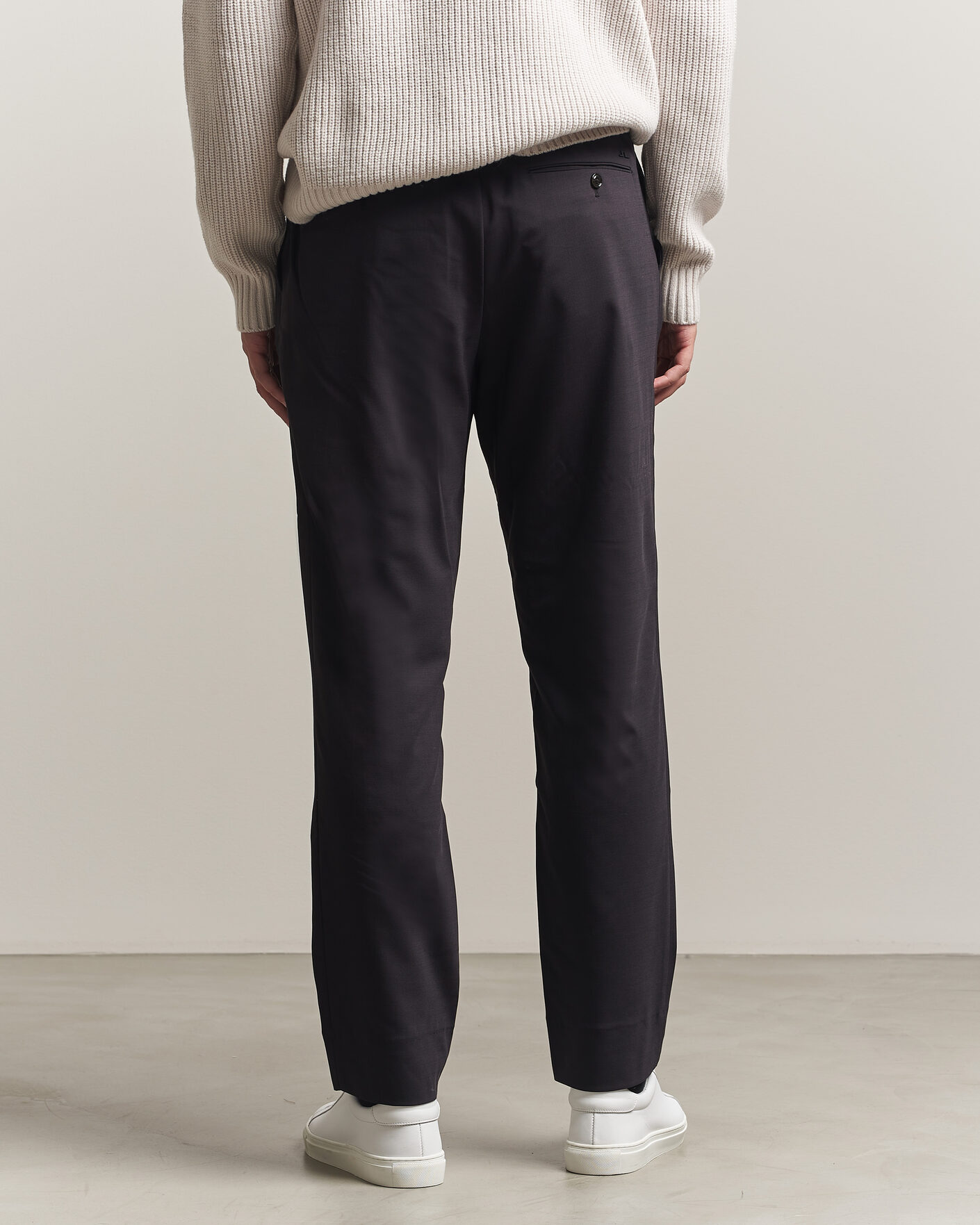 Herr | Byxor | J.Lindeberg | Harris Stretch Wool Pants Black