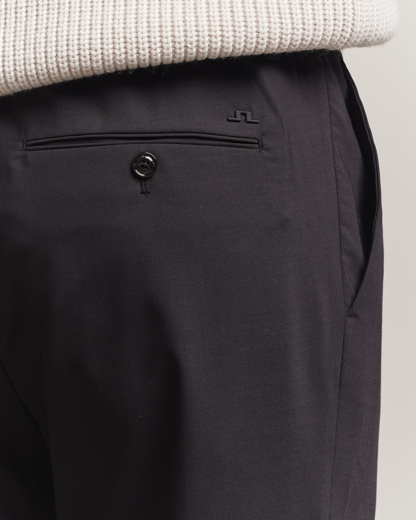 Herr | Byxor | J.Lindeberg | Harris Stretch Wool Pants Black