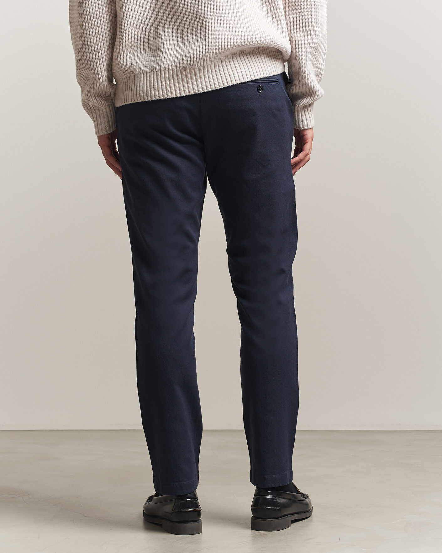 Herr | Byxor | J.Lindeberg | Chase Stretch Flannel Trousers JL Navy