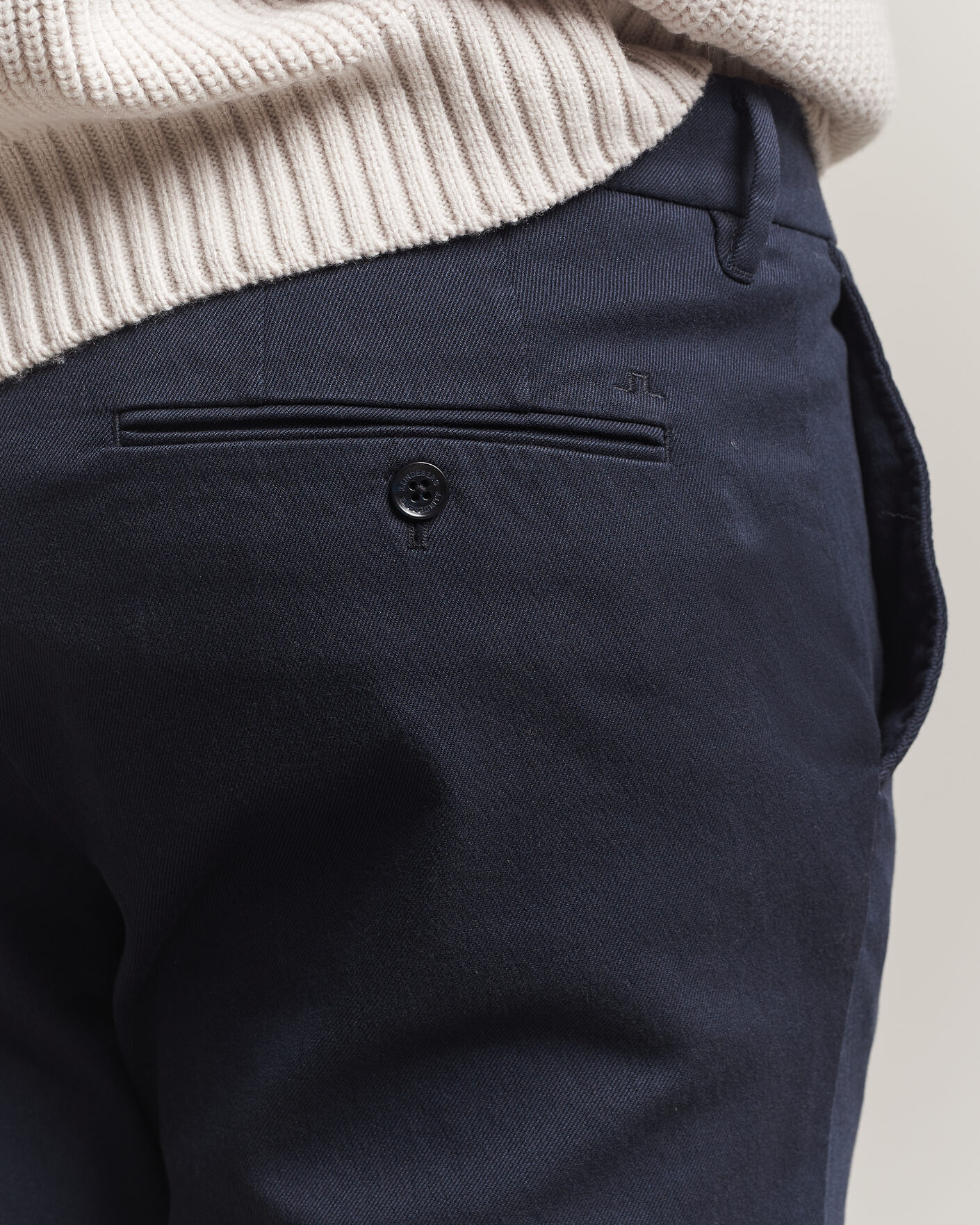 Herr | Byxor | J.Lindeberg | Chase Stretch Flannel Trousers JL Navy