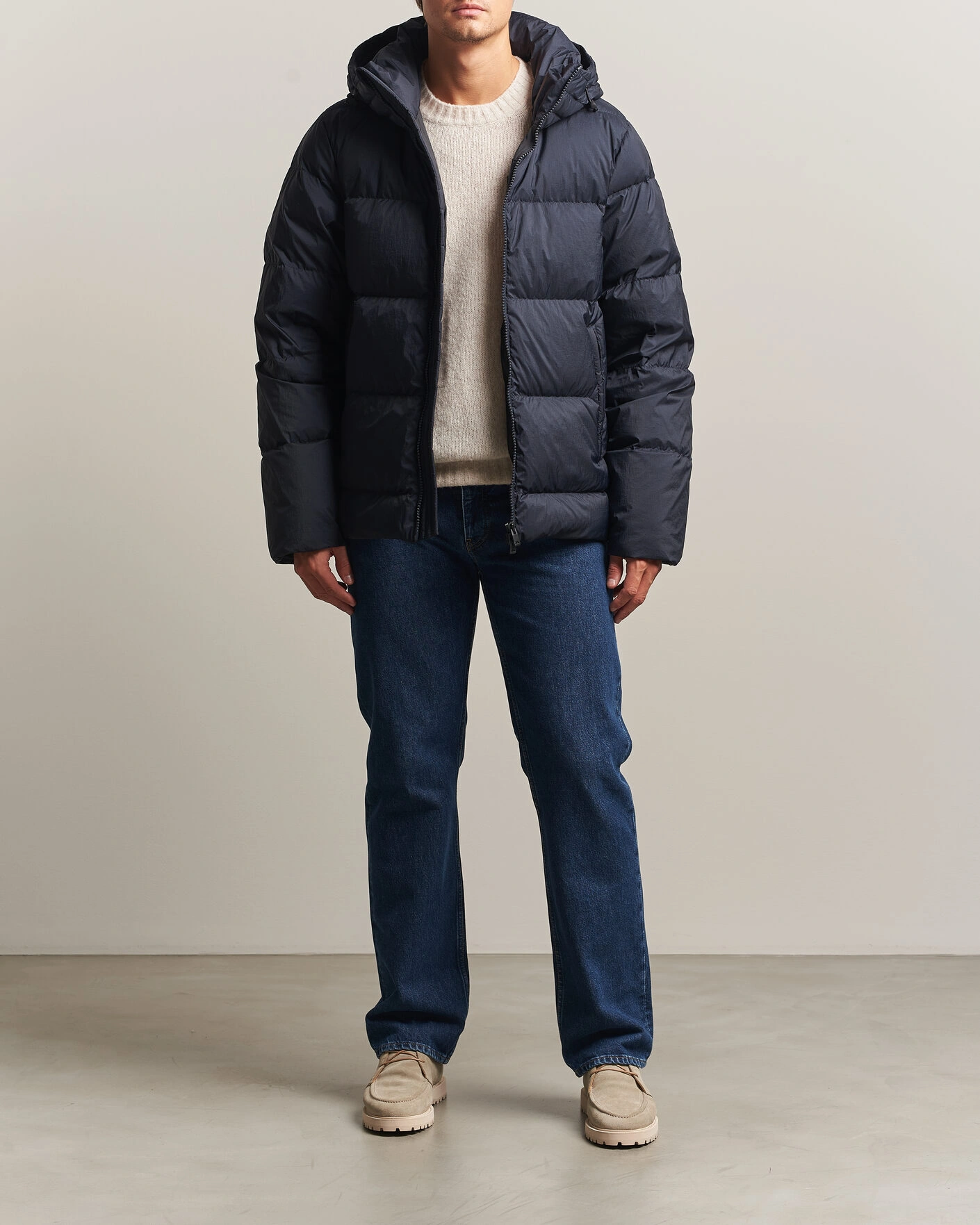 Herr | Jackor | J.Lindeberg | Daryl Crinkle Down Jacket JL Navy