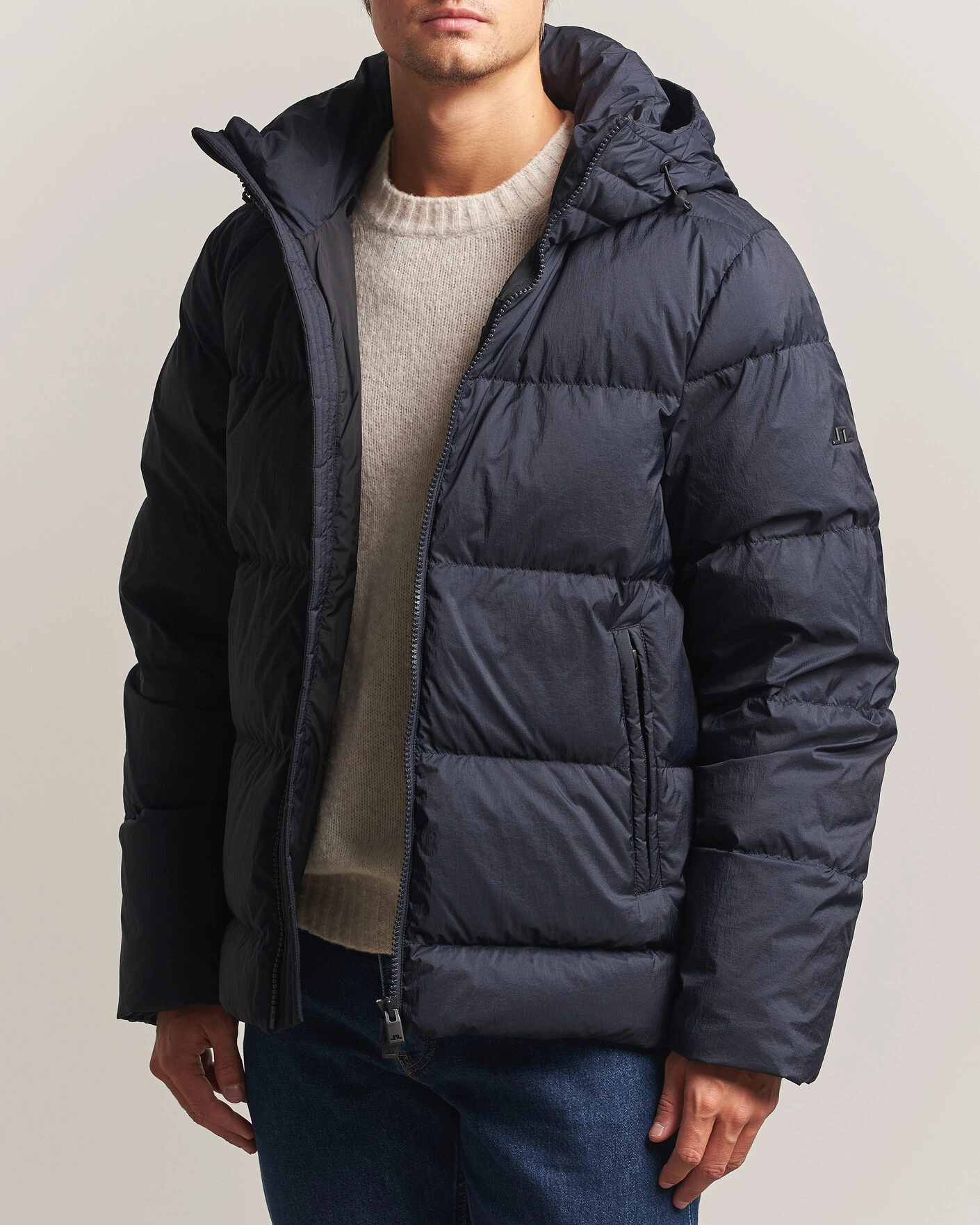 Herr | Jackor | J.Lindeberg | Daryl Crinkle Down Jacket JL Navy