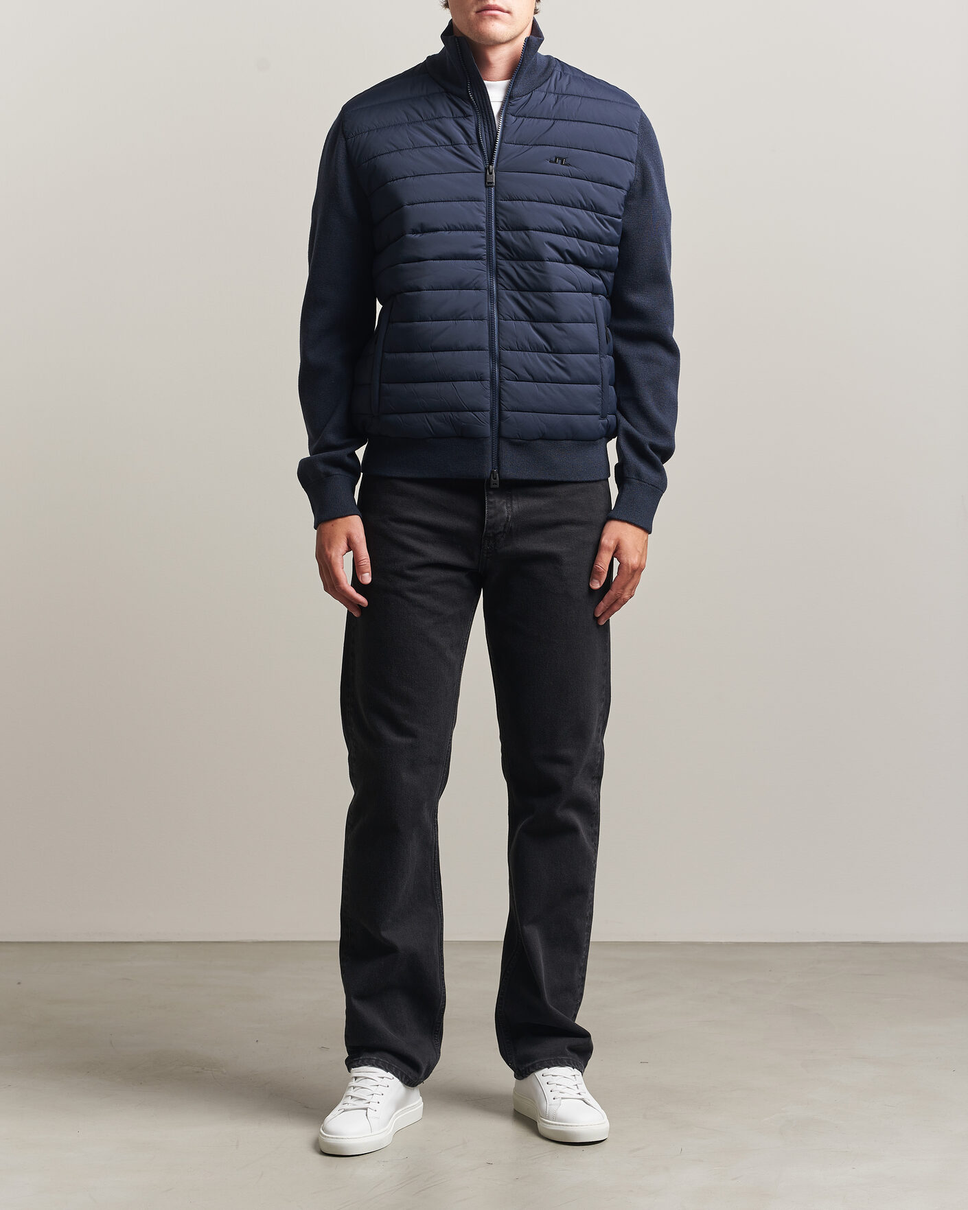 Herr | Jackor | J.Lindeberg | Boen Hybrid Jacket JL Navy