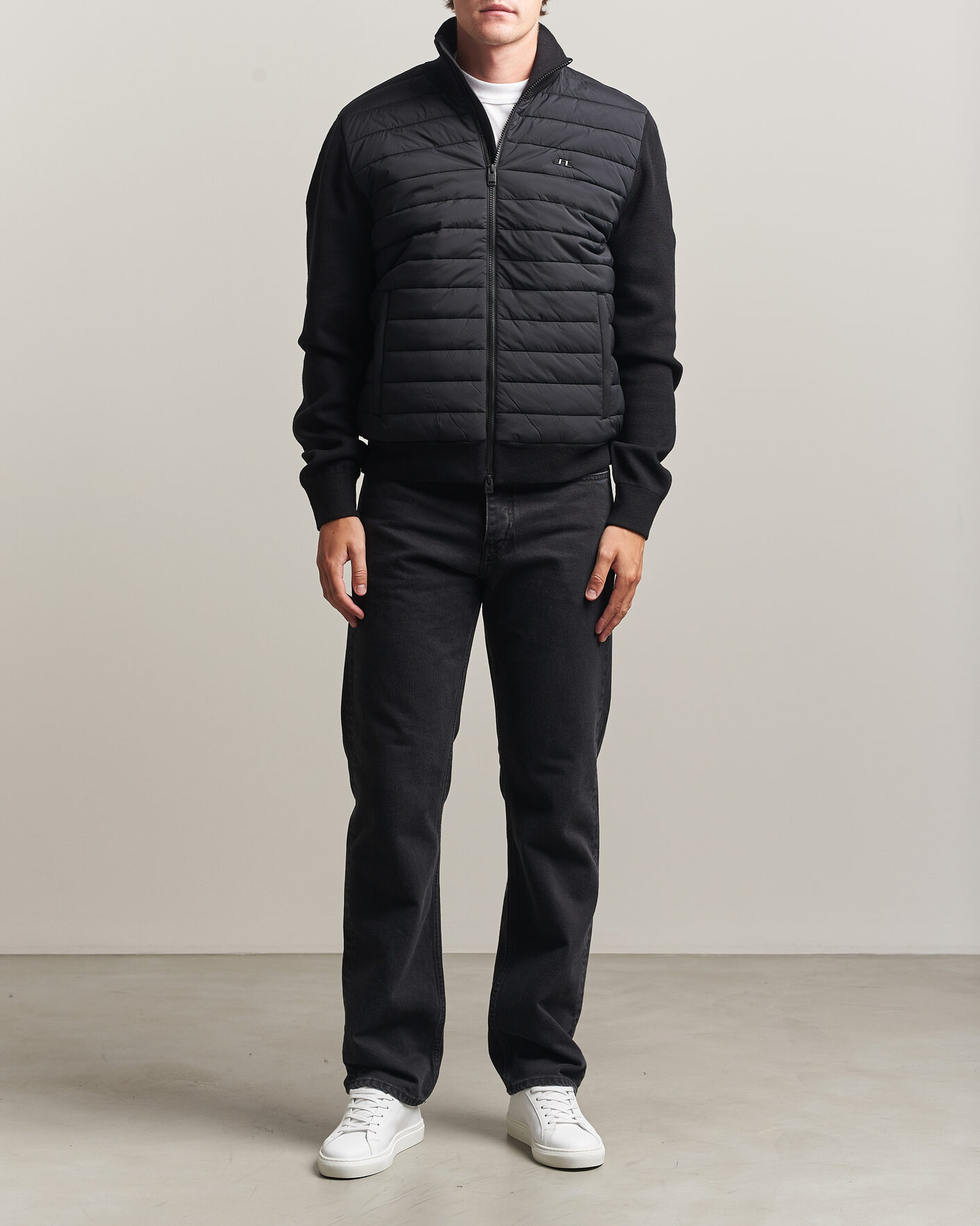 Herr | Jackor | J.Lindeberg | Boen Hybrid Jacket Black