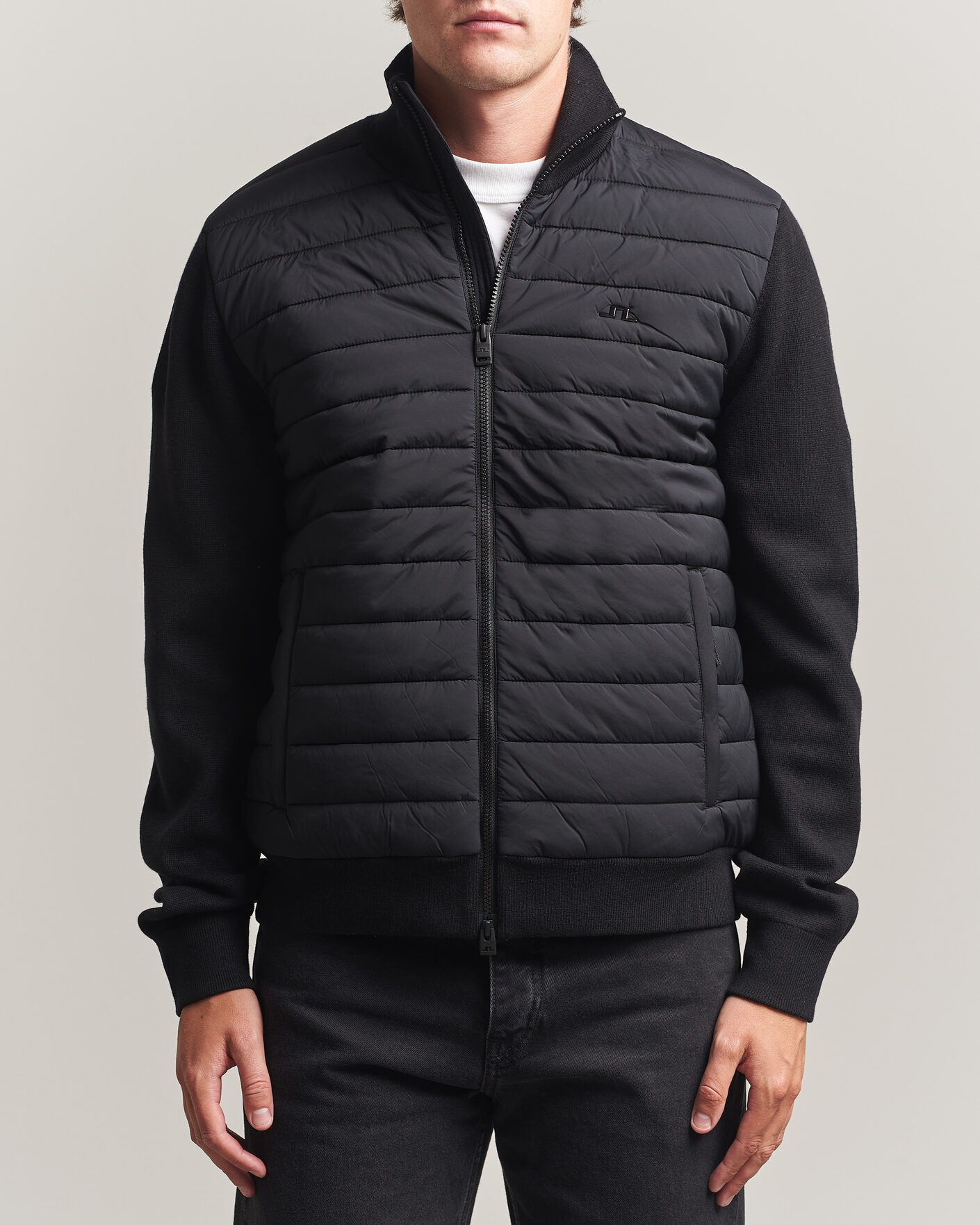 Herr | Jackor | J.Lindeberg | Boen Hybrid Jacket Black