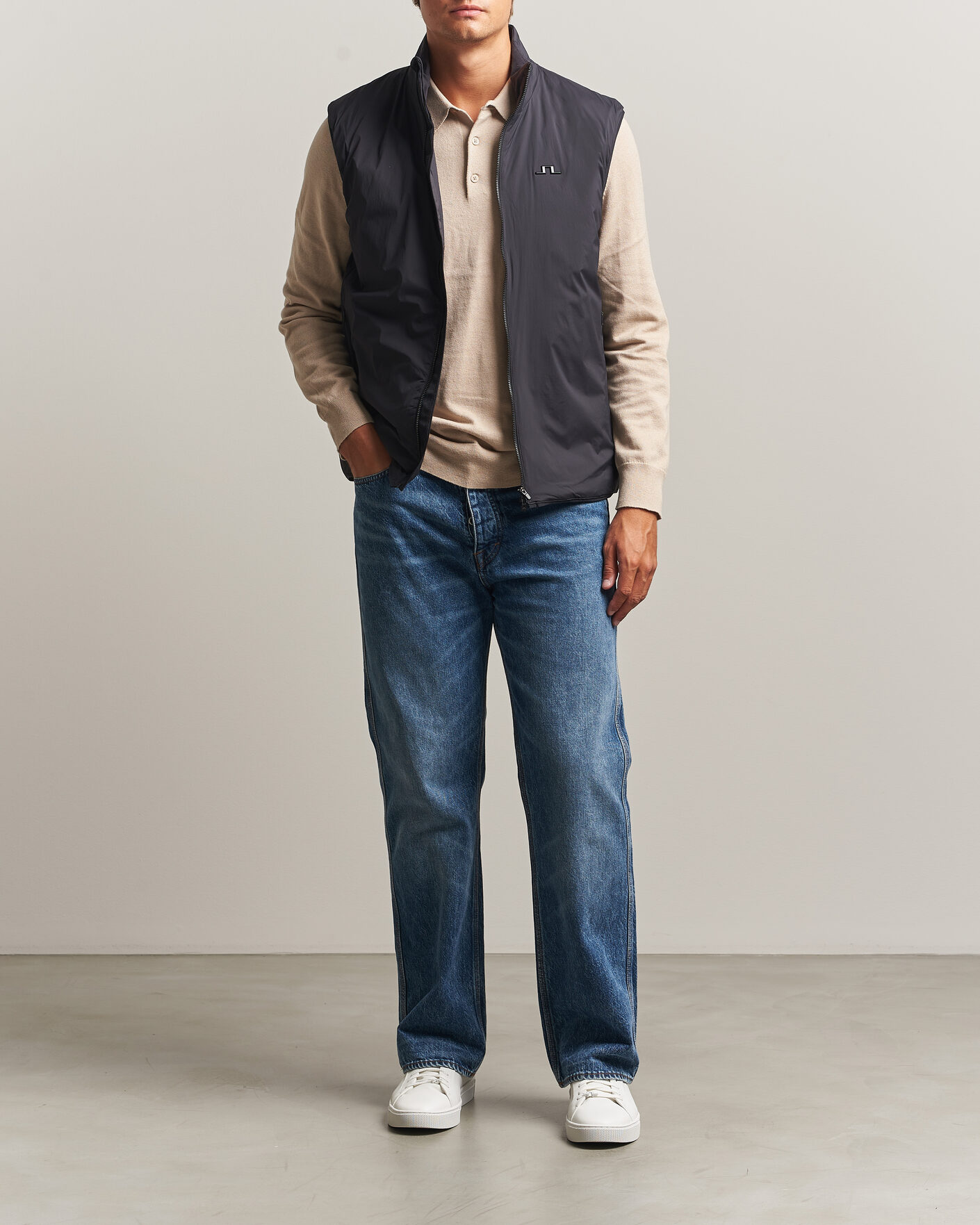 Herr | Västar | J.Lindeberg | Clinton Padded Vest Black