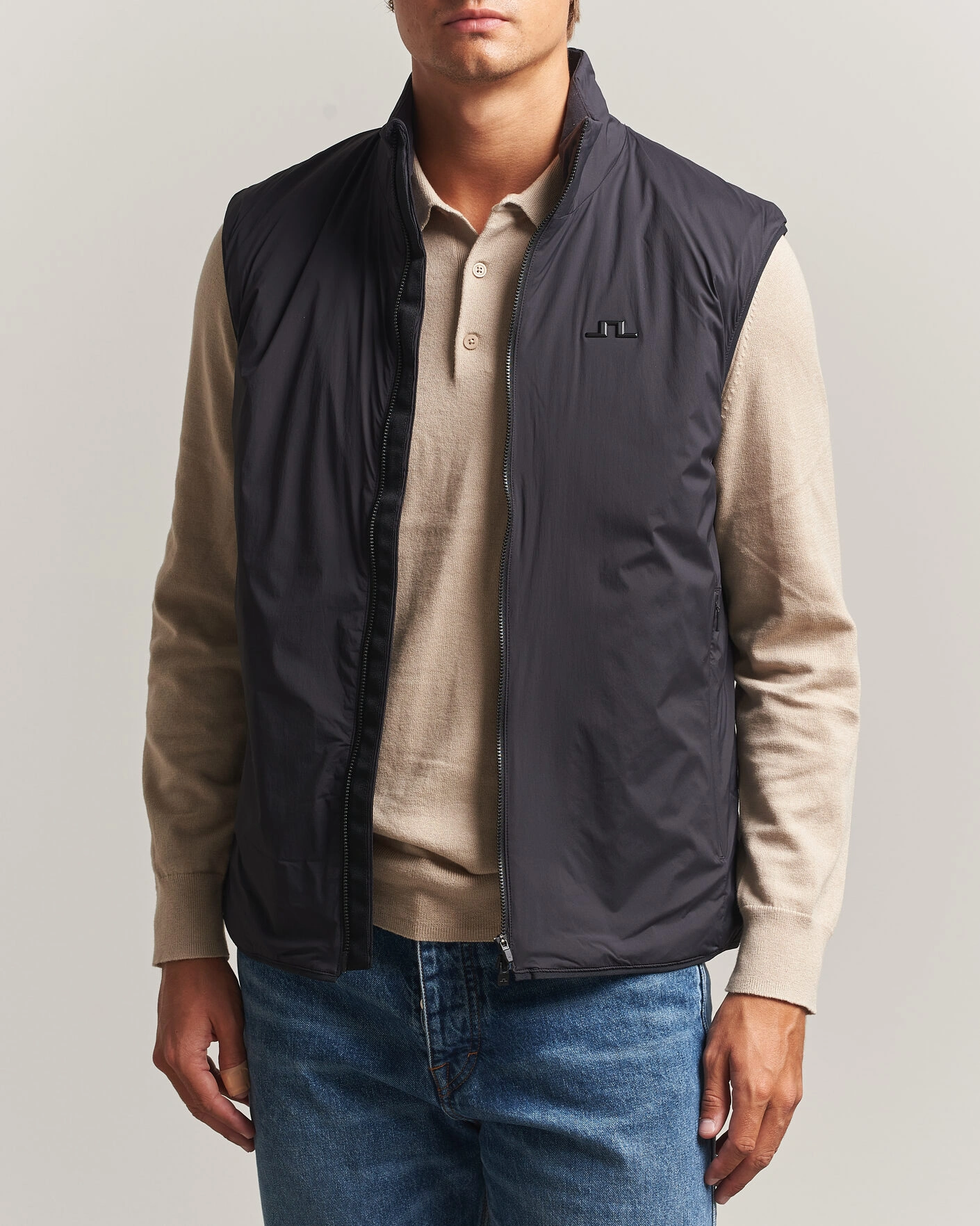 Herr | Västar | J.Lindeberg | Clinton Padded Vest Black