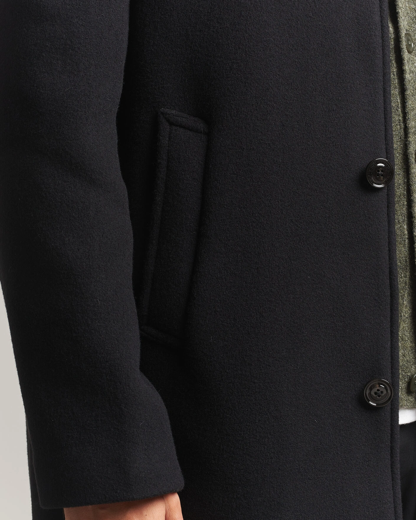 Herr | Jackor | J.Lindeberg | Lexon Wool Coat Black