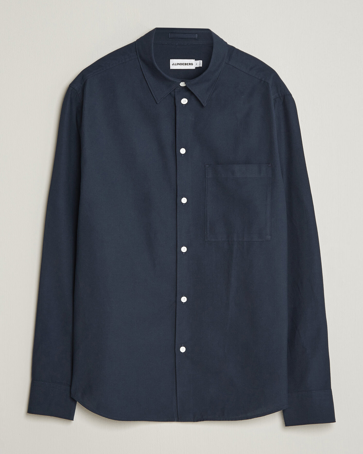 Herr | Skjortor | J.Lindeberg | Marlon Flannel Shirt JL Navy