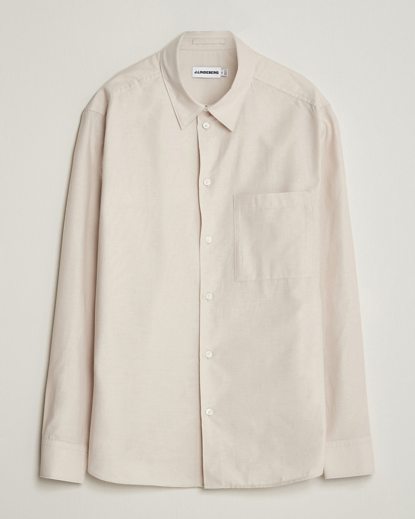 Herr | Skjortor | J.Lindeberg | Marlon Flannel Shirt Moonbeam