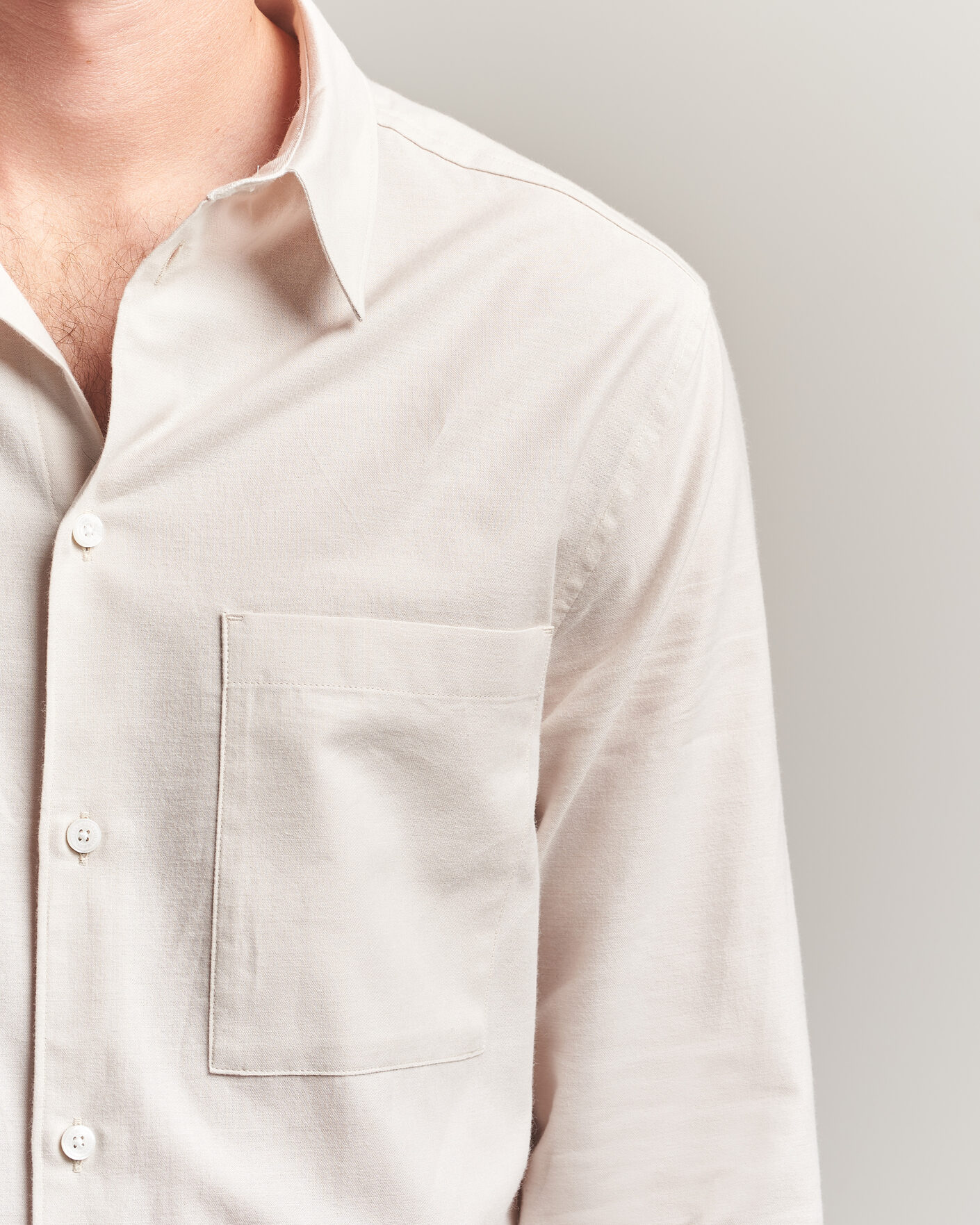 Herr | Skjortor | J.Lindeberg | Marlon Flannel Shirt Moonbeam