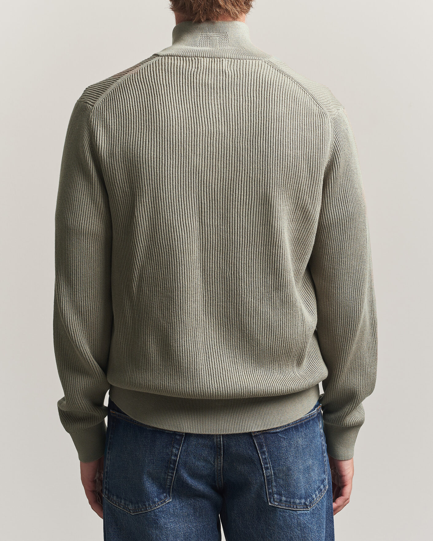 Herr | Tröjor | J.Lindeberg | Alexis Cotton Full Zip Brindle