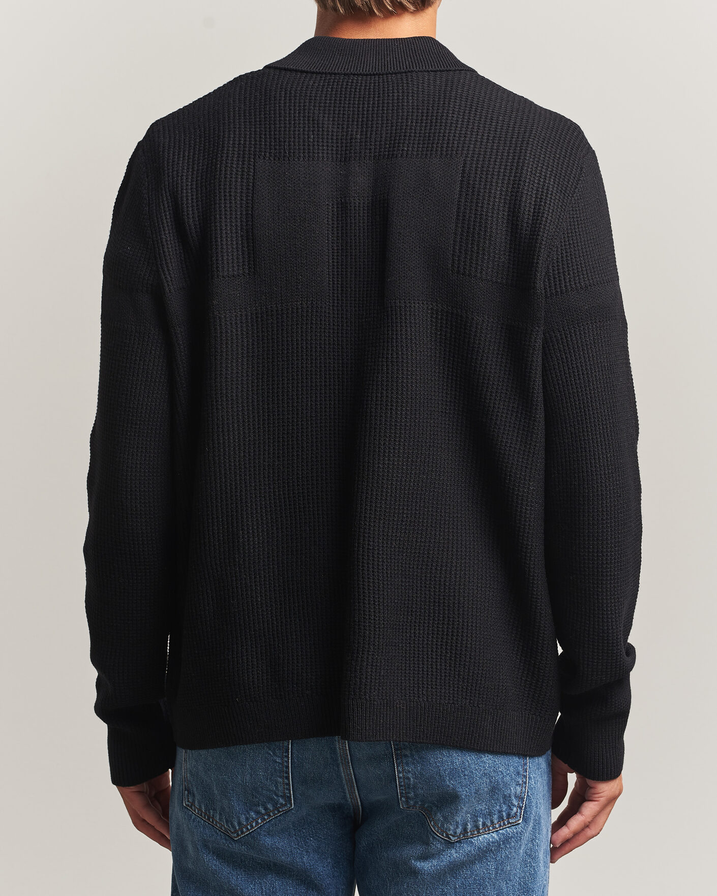 Herr | Tröjor | J.Lindeberg | Willem Knitted Cardigan Black