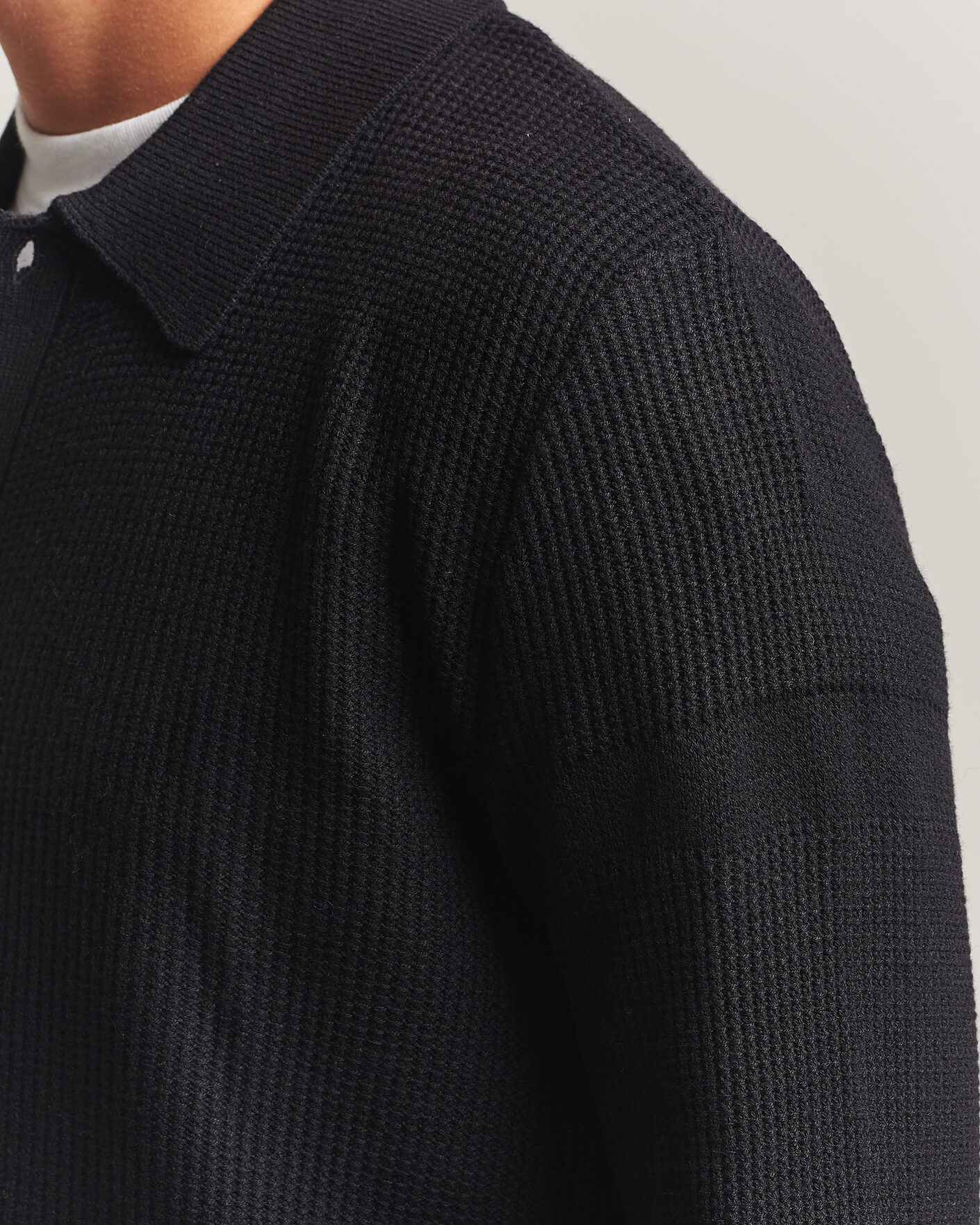 Herr | Tröjor | J.Lindeberg | Willem Knitted Cardigan Black