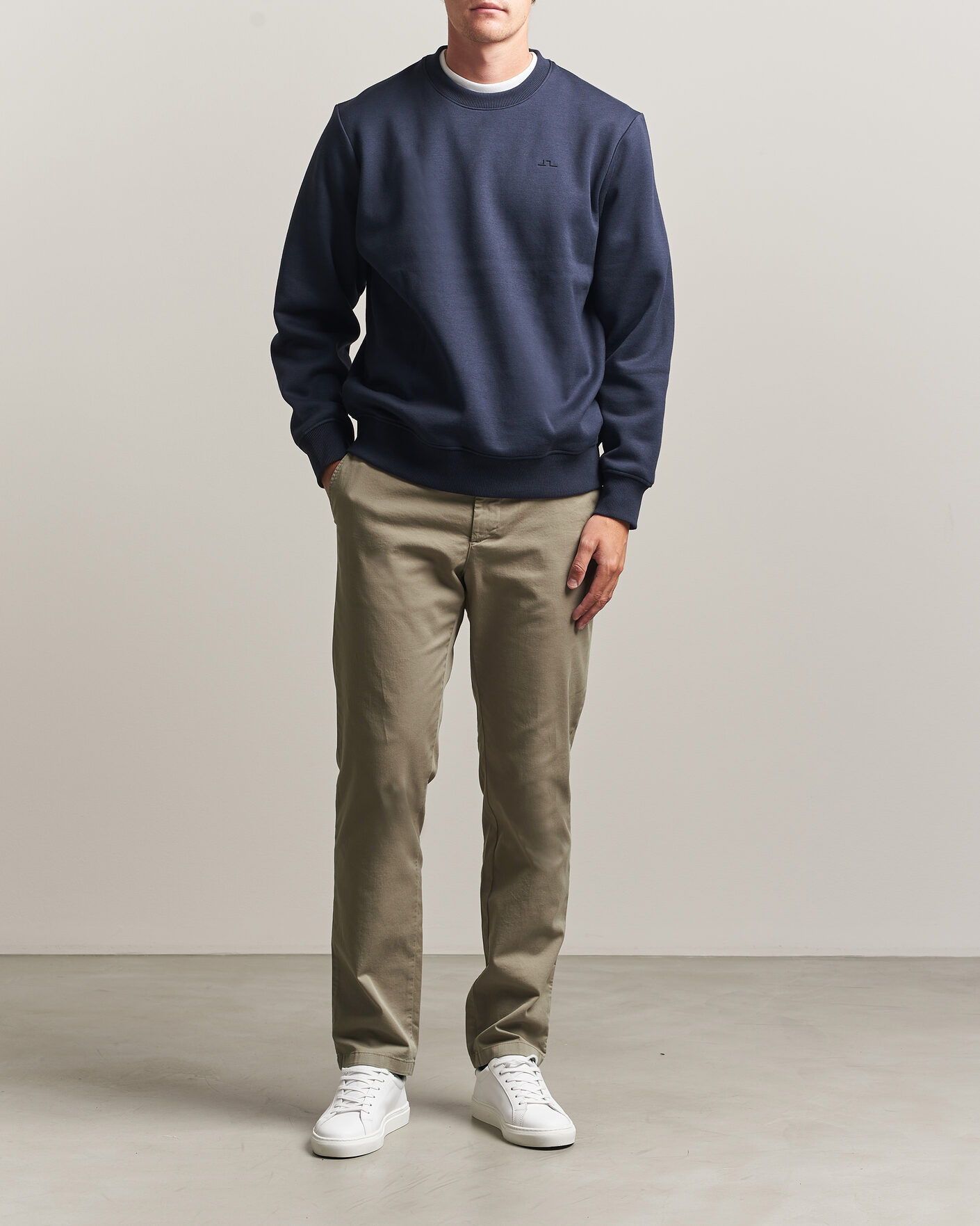 Herr | Tröjor | J.Lindeberg | Alpha Crew Neck Sweatshirt JL Navy
