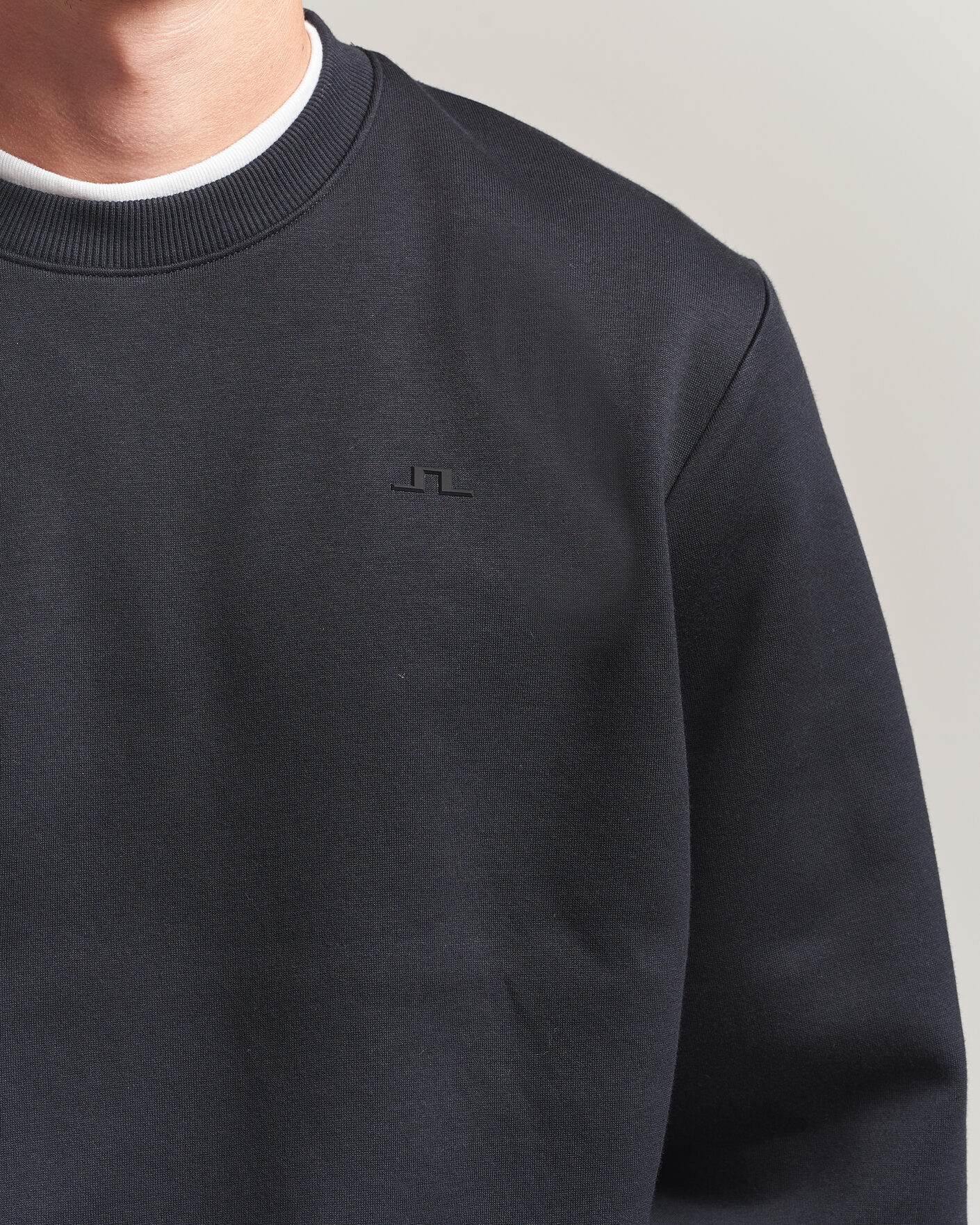 Herr | Tröjor | J.Lindeberg | Alpha Crew Neck Sweatshirt Black