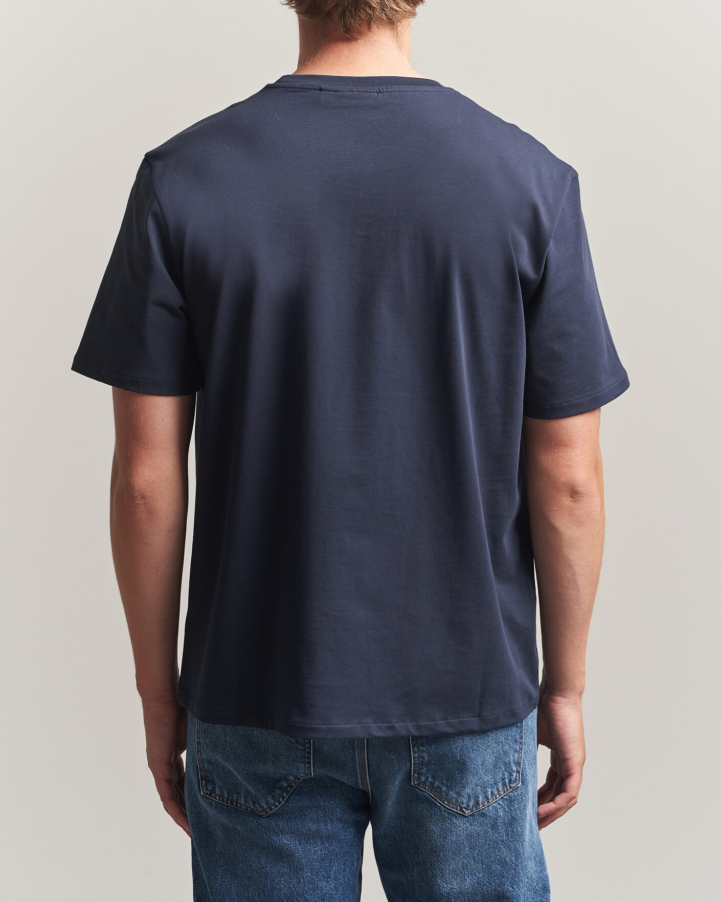 Herr | T-Shirts | J.Lindeberg | Alpha Crew Neck T-Shirt JL Navy