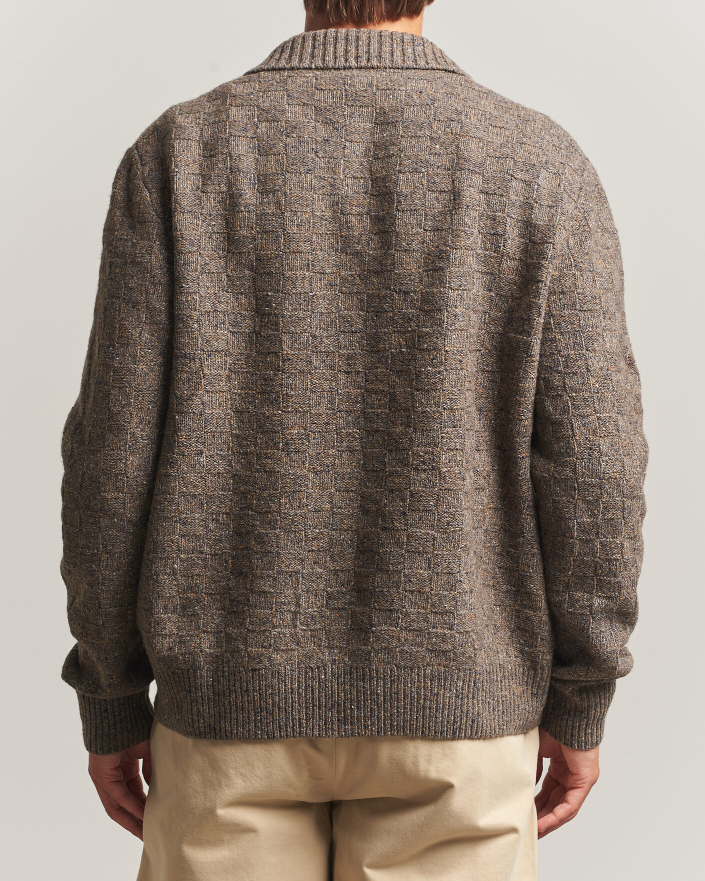 Herr | Tröjor | Forét | Area Wool Cardigan Jacket Taupe