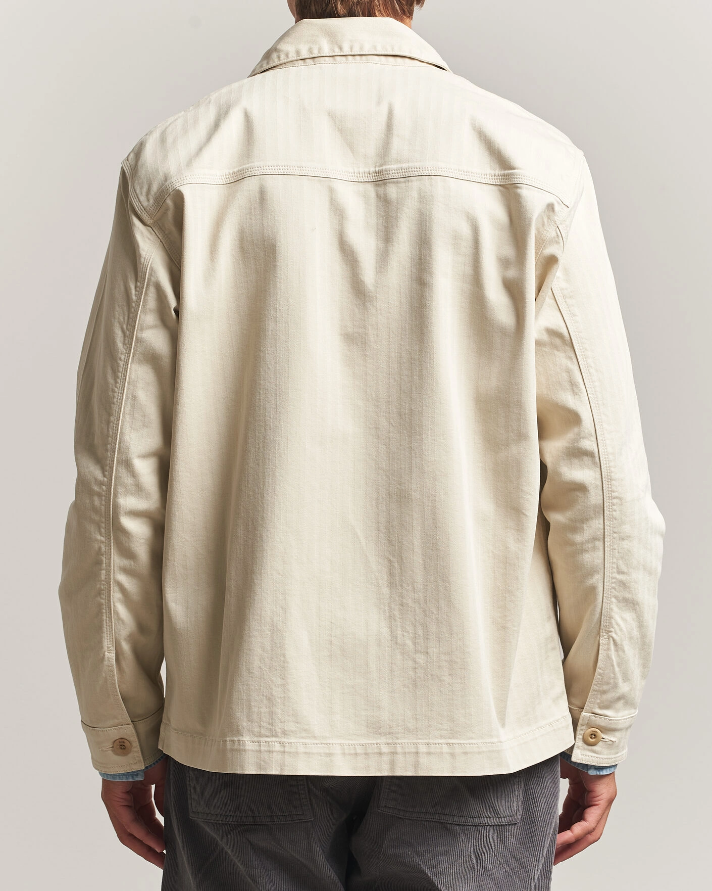 Herr | Skjortor | Forét | Berry Herringbone Overshirt Oat
