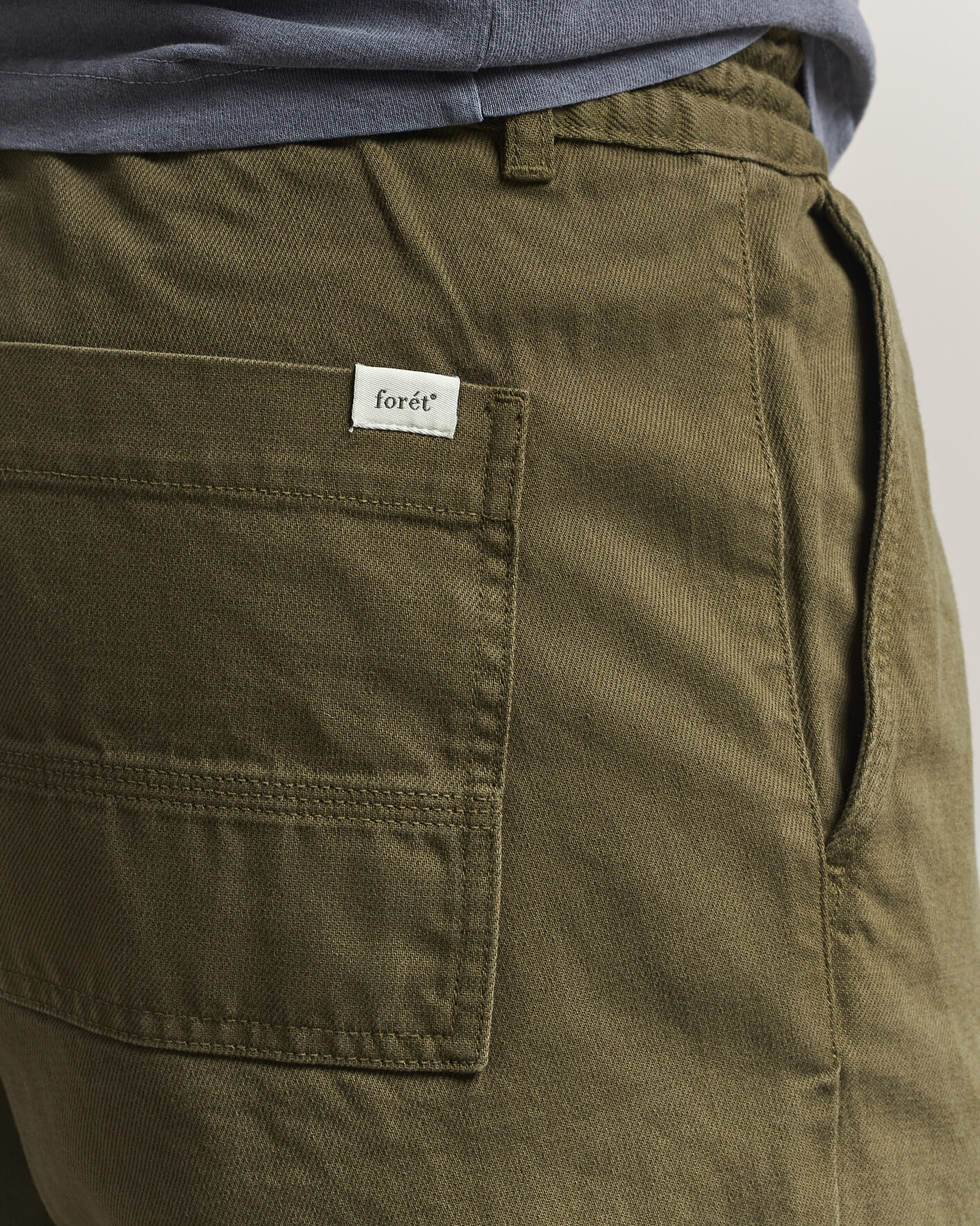 Herr | Byxor | Forét | Clay Twill Pants Army