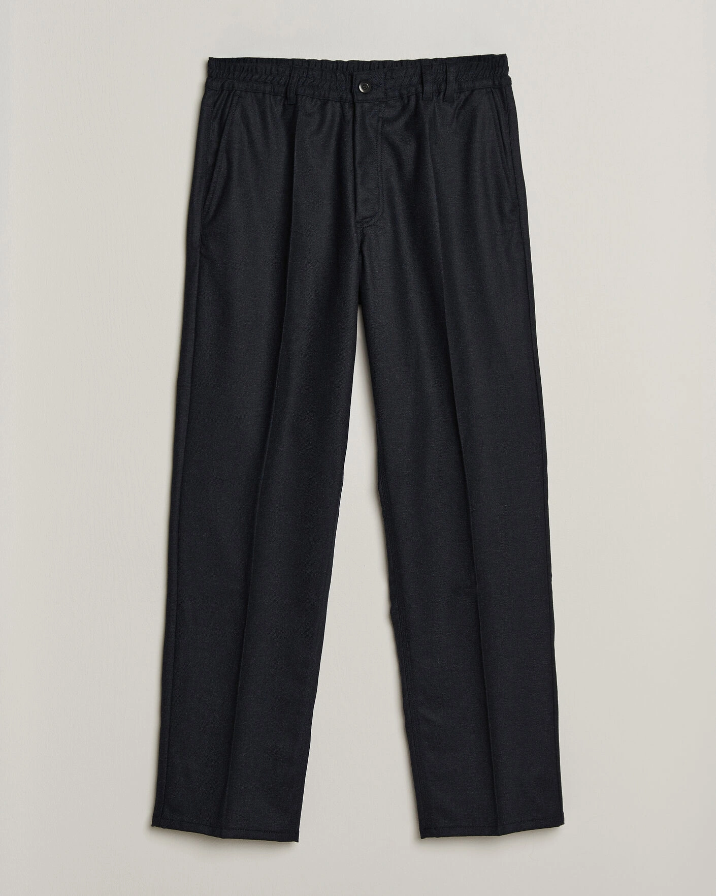 Herr | Byxor | Forét | Clay Wool Pants Navy