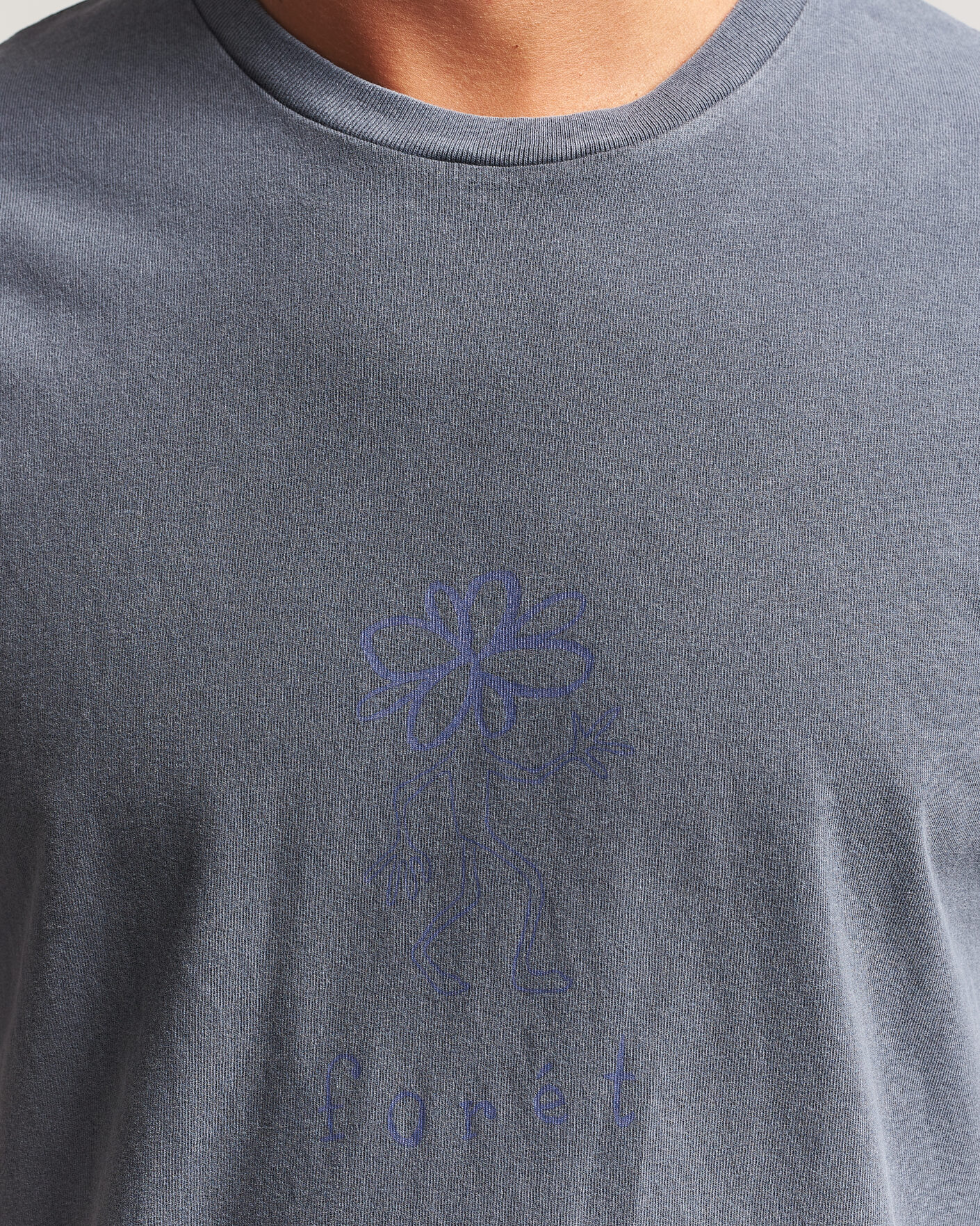 Herr | T-Shirts | Forét | Clover T-Shirt Navy