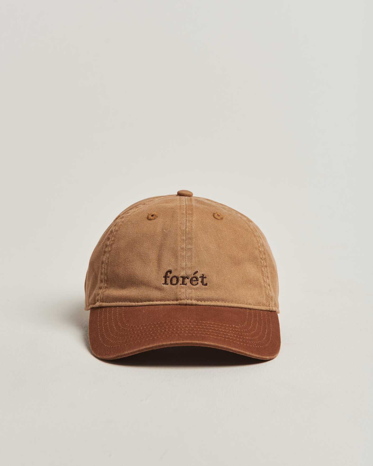 Herr | Hattar & kepsar | Forét | Hawk Washed 2-Tone Cap Khaki/Brown