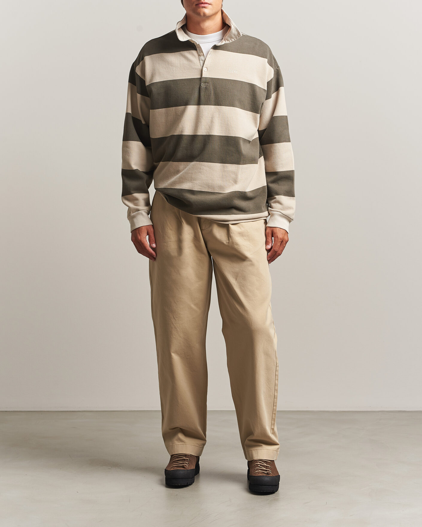 Herr | Tröjor | Forét | Match Rugby Sweatshirt Wood Stripe