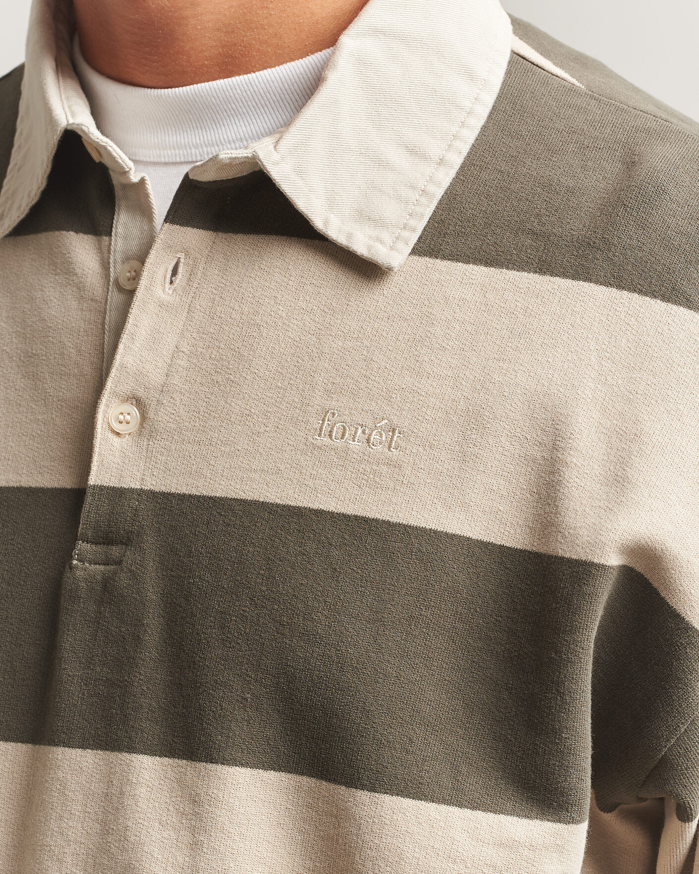 Herr | Tröjor | Forét | Match Rugby Sweatshirt Wood Stripe