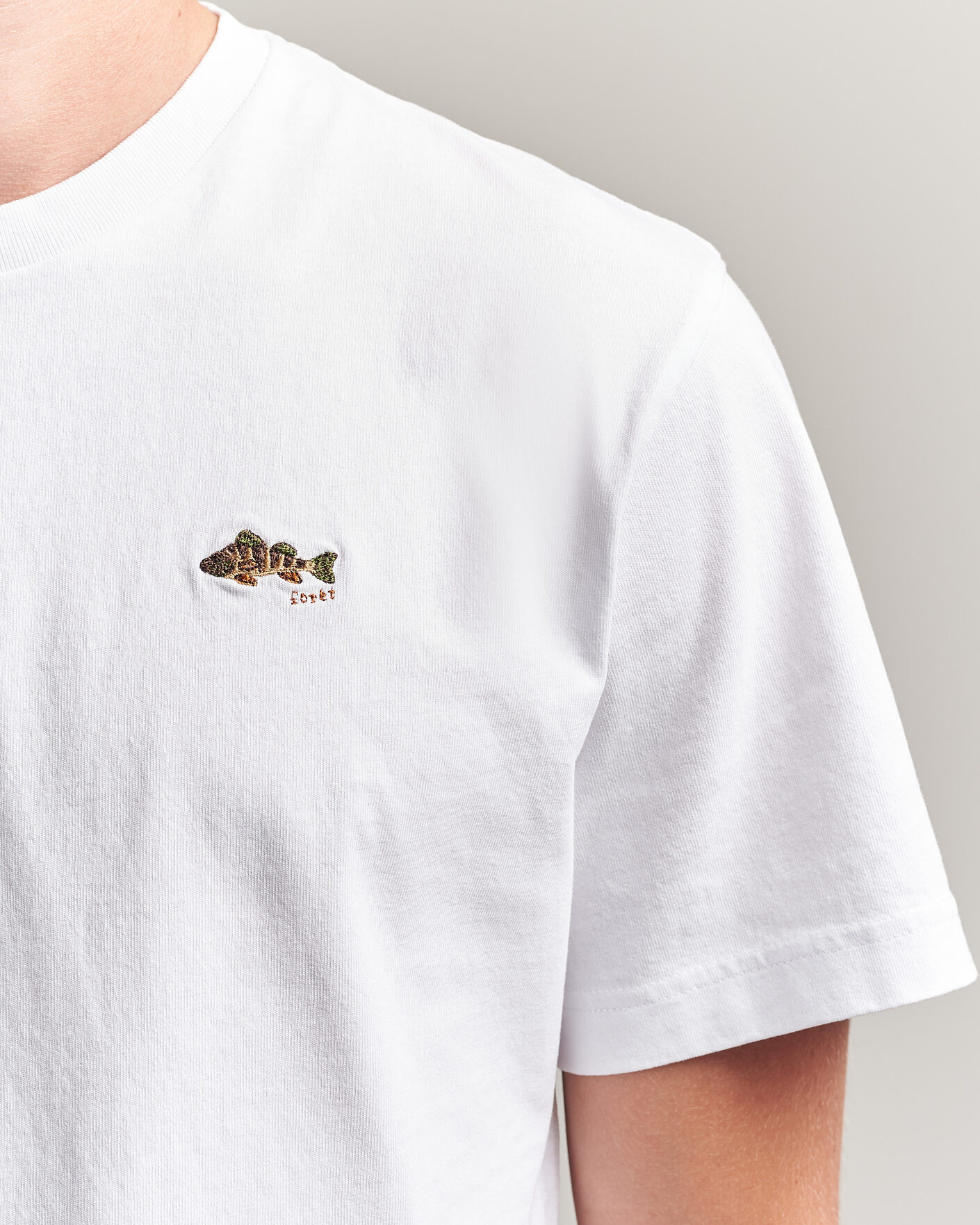 Herr | T-Shirts | Forét | Perch T-Shirt White