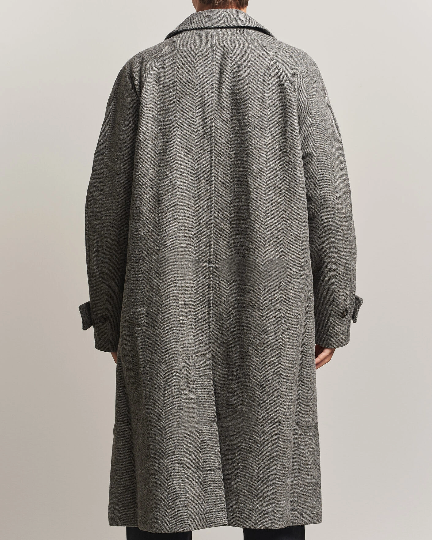 Herr | Jackor | Forét | Pine Wool Coat Grey Herringbone