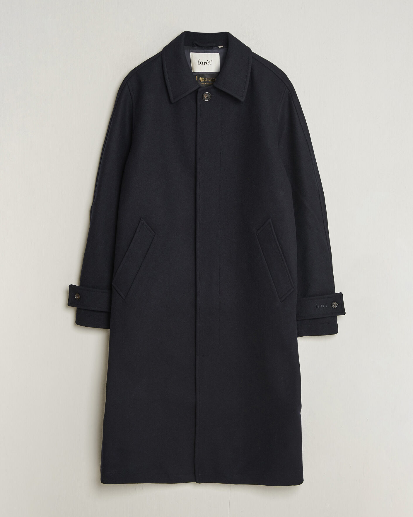 Herr | Jackor | Forét | Pine Wool Coat Navy