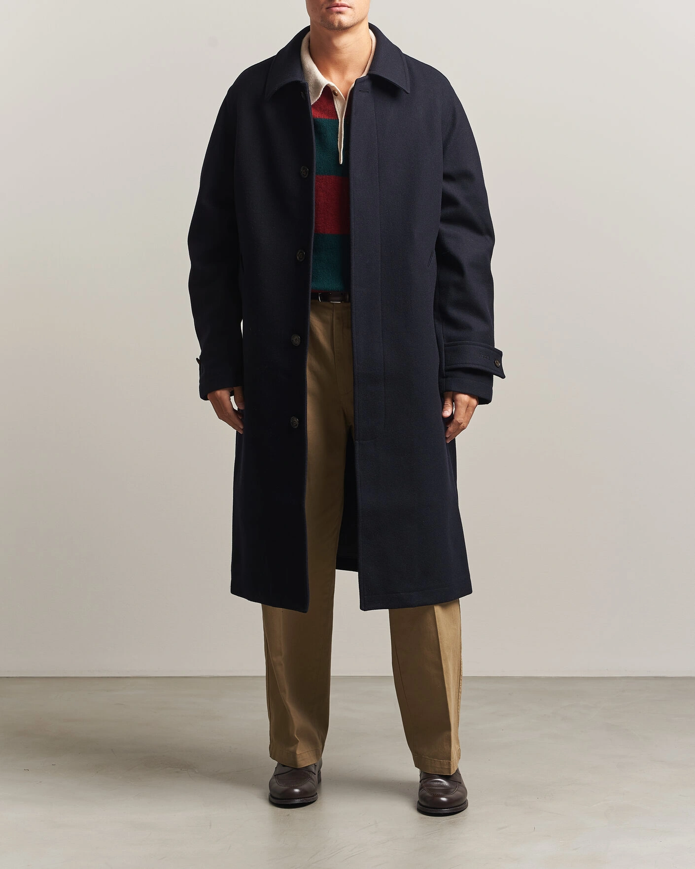 Herr | Jackor | Forét | Pine Wool Coat Navy