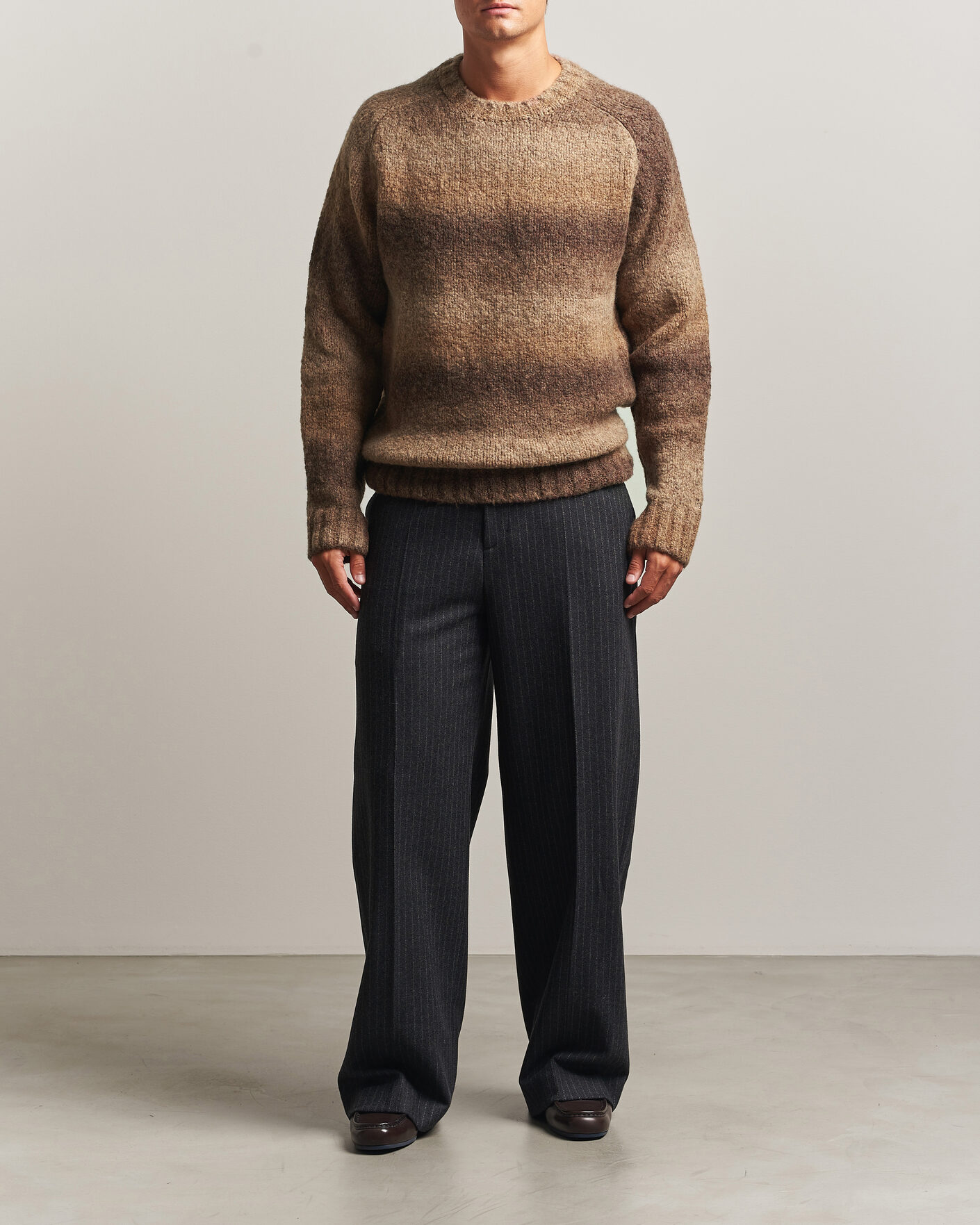 Herr | Tröjor | Forét | Space Yarn Crew Neck Brown
