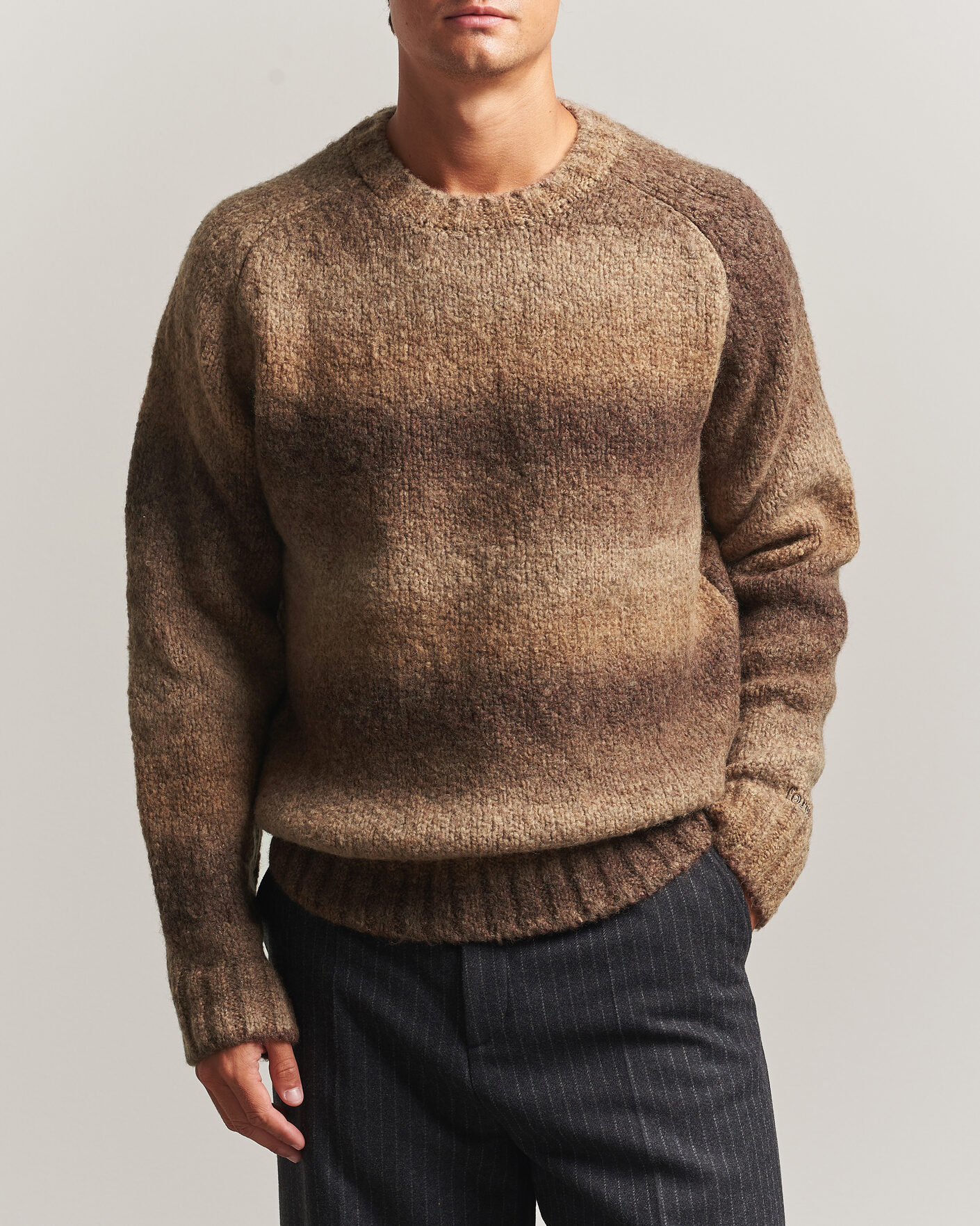 Herr | Tröjor | Forét | Space Yarn Crew Neck Brown