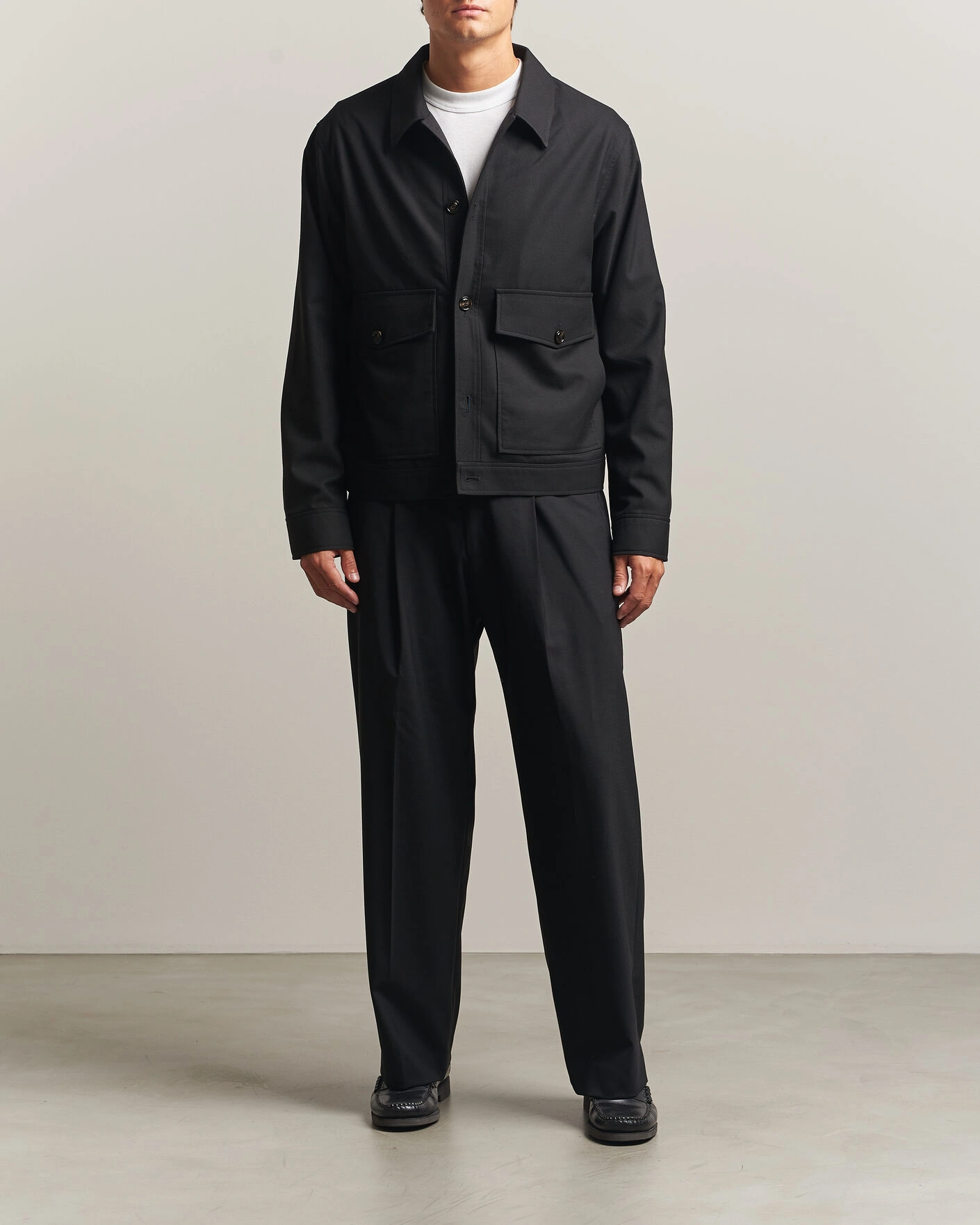 Herr | Jackor | J.Lindeberg | Jevin Brushed Twill Jacket Black