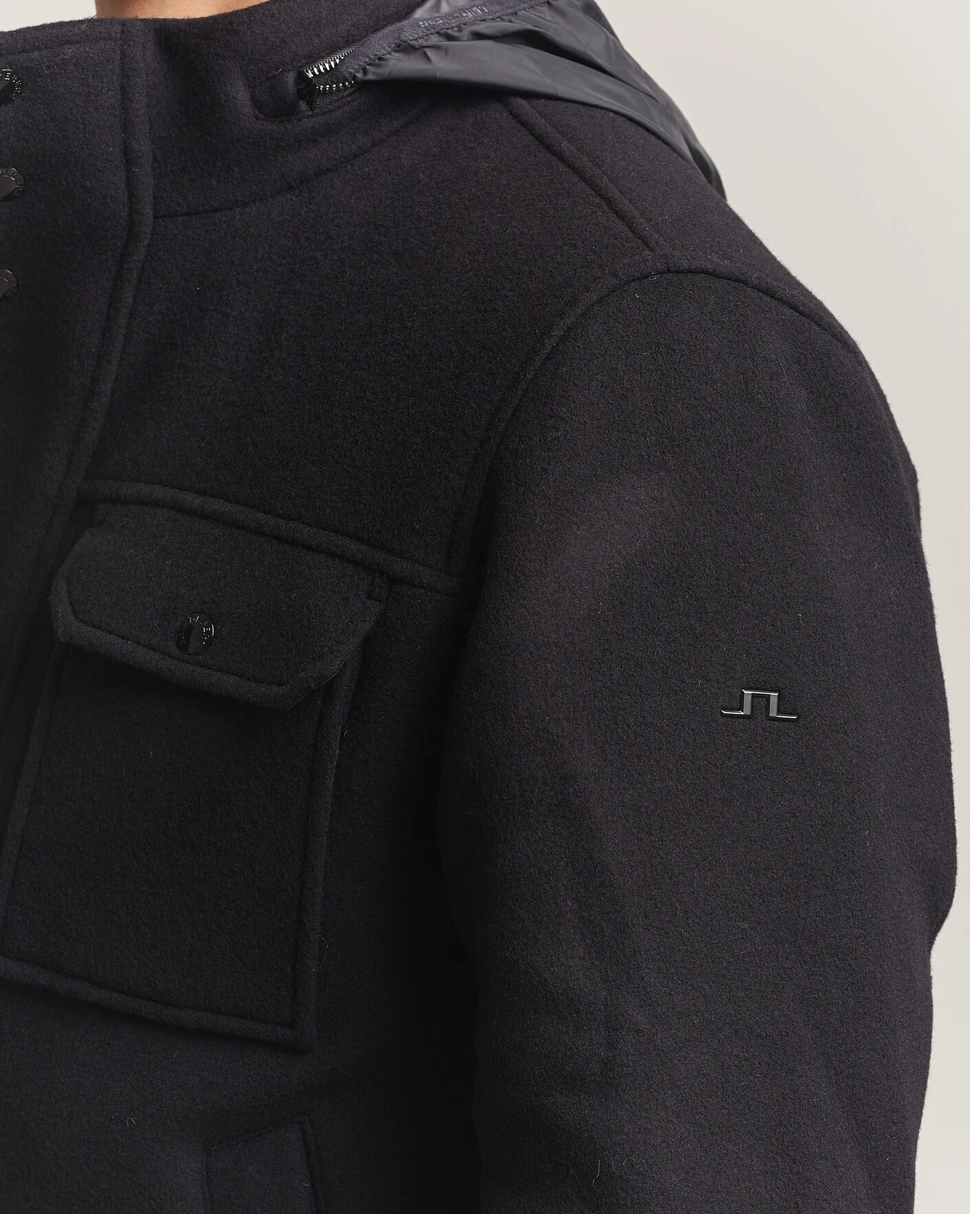 Herr | Jackor | J.Lindeberg | Bailey Wool Field Jacket Black