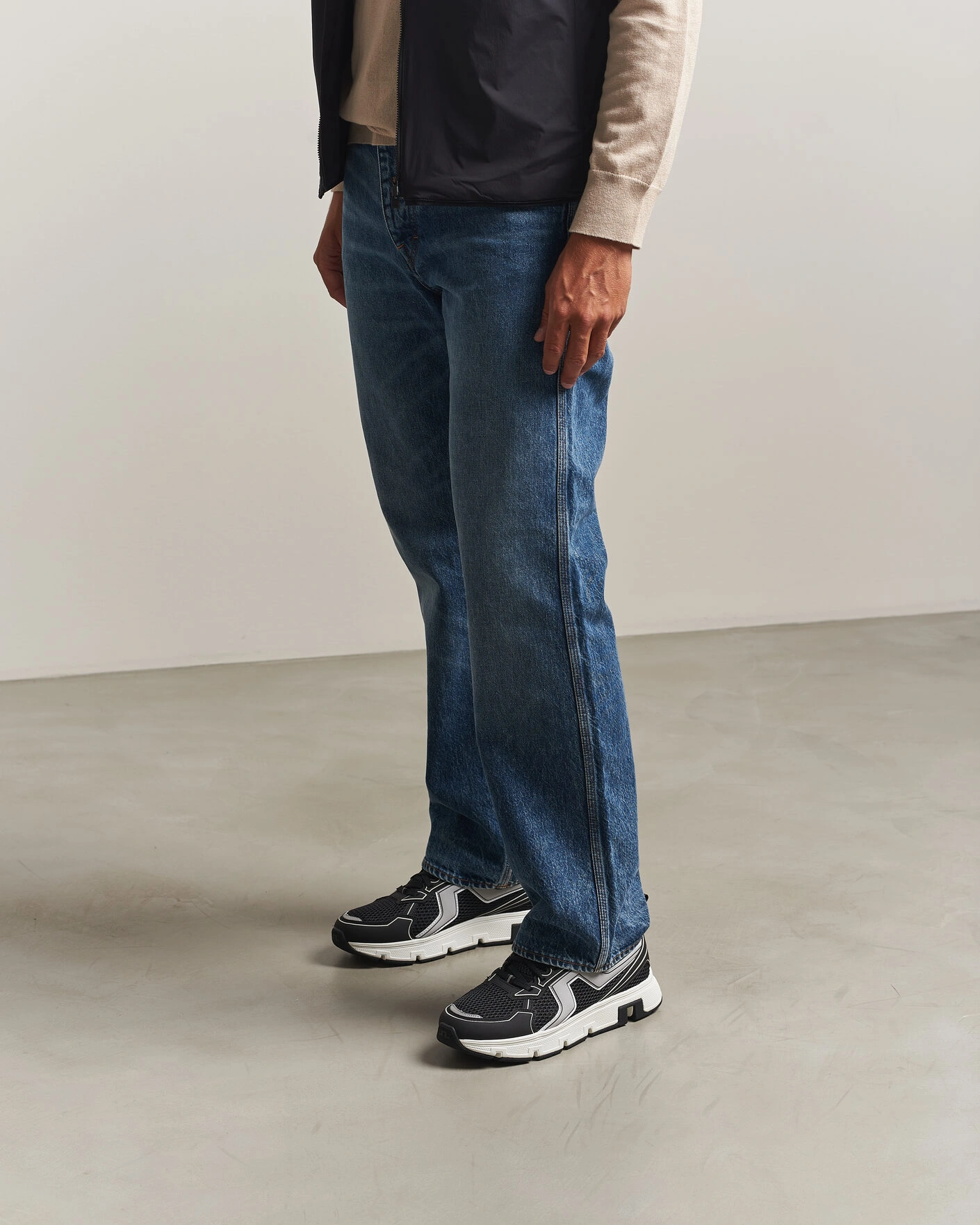 Herr | Sneakers | J.Lindeberg | Vent 500 Sport Running Sneaker Black