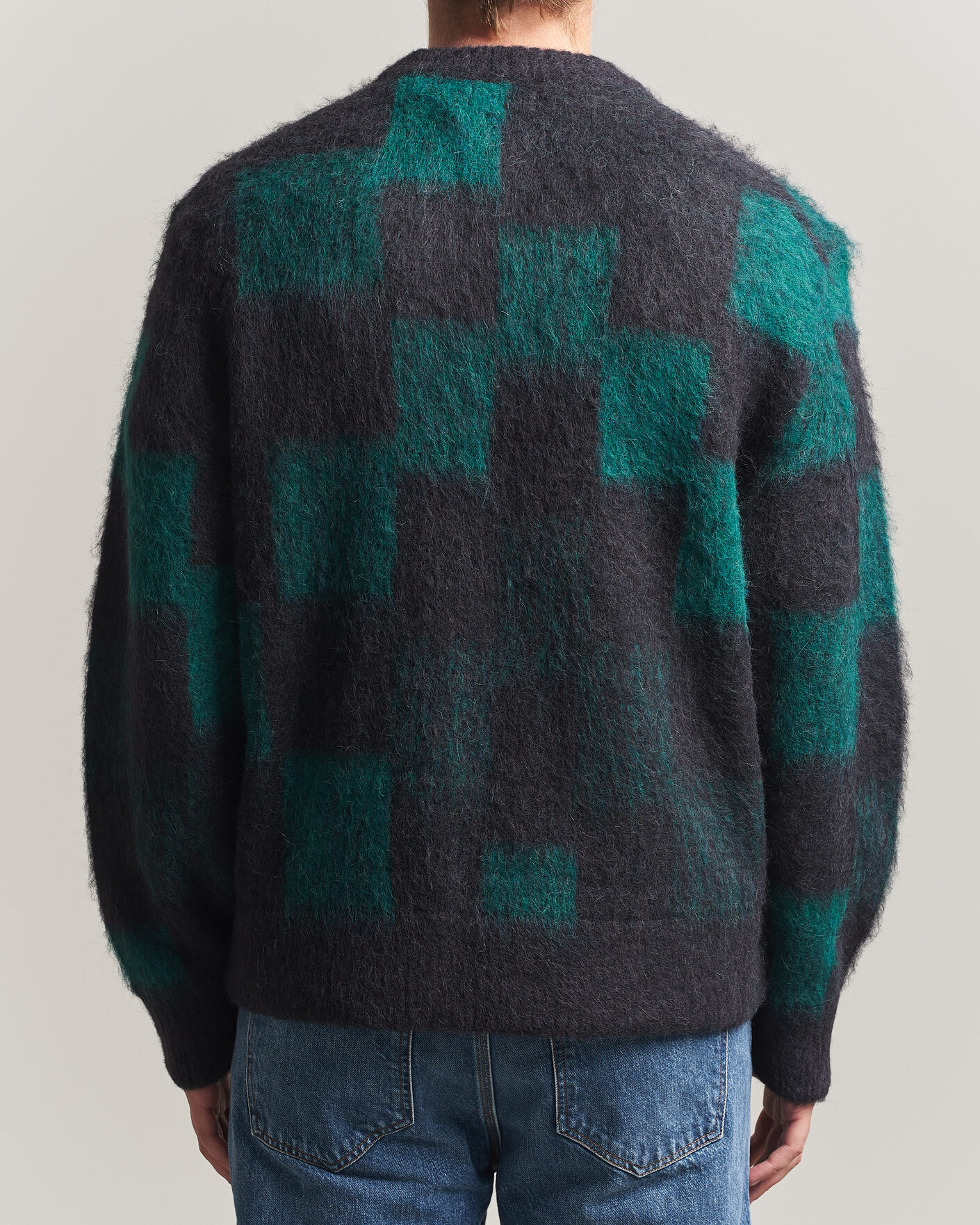 Herr | Tröjor | J.Lindeberg | Hank Graphic Knitted Sweater Forest Biome