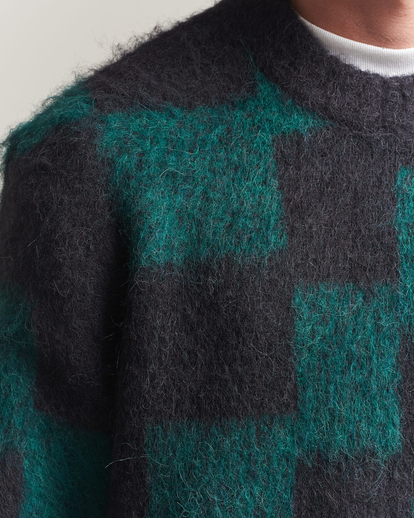 Herr | Tröjor | J.Lindeberg | Hank Graphic Knitted Sweater Forest Biome