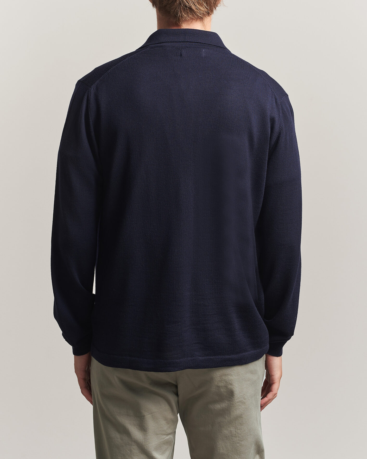 Herr | Tröjor | J.Lindeberg | Kaleb Merino Full Zip JL Navy
