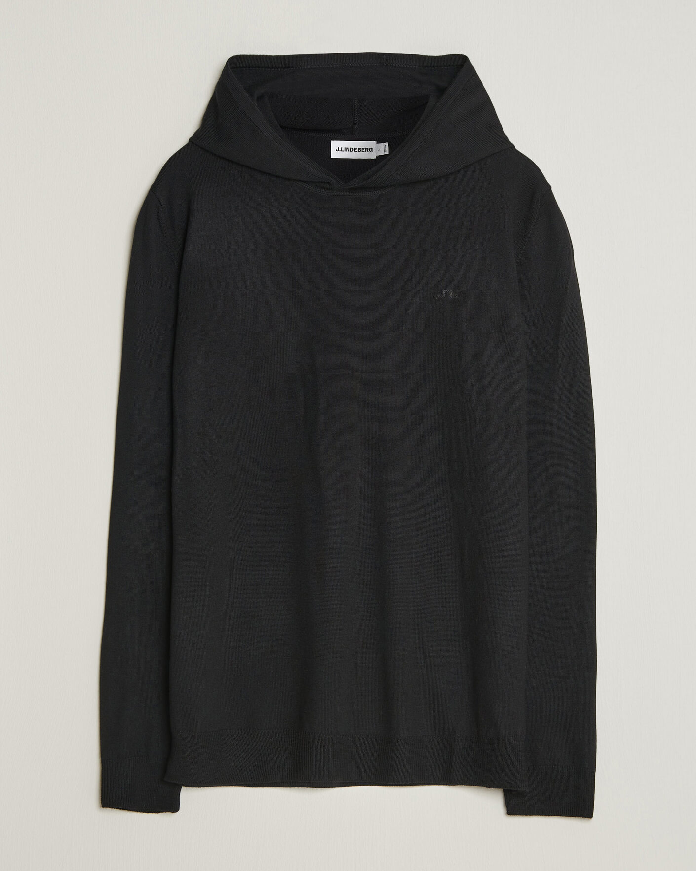 Herr | Tröjor | J.Lindeberg | Karl Merino Hoodie Black