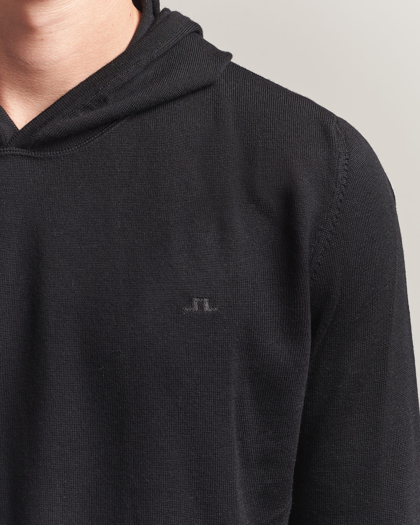 Herr | Tröjor | J.Lindeberg | Karl Merino Hoodie Black