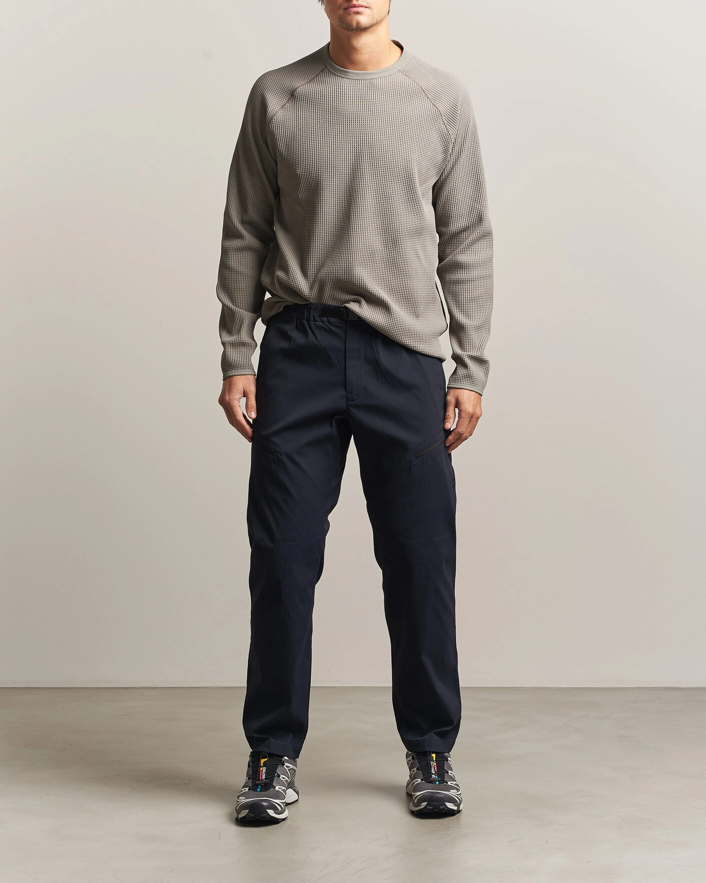 Herr | T-Shirts | Goldwin | WF Light Long Sleeve T-Shirt Arid Beige