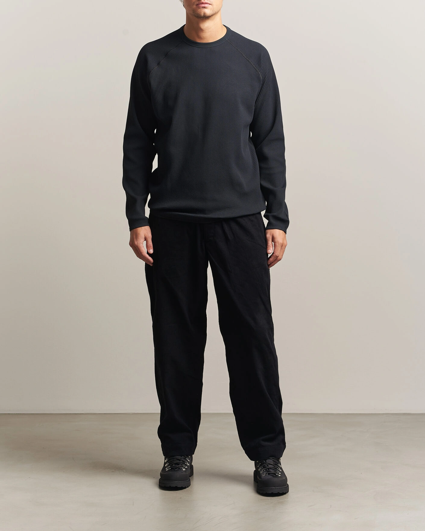 Herr | T-Shirts | Goldwin | WF Light Long Sleeve T-Shirt Black