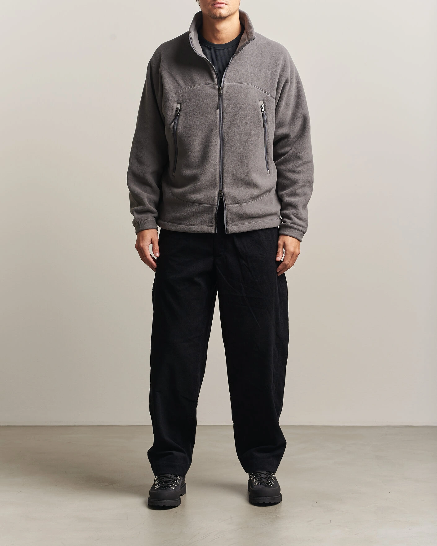 Herr | Tröjor | Goldwin | Polartec Fleece Jacket Lunar Gray