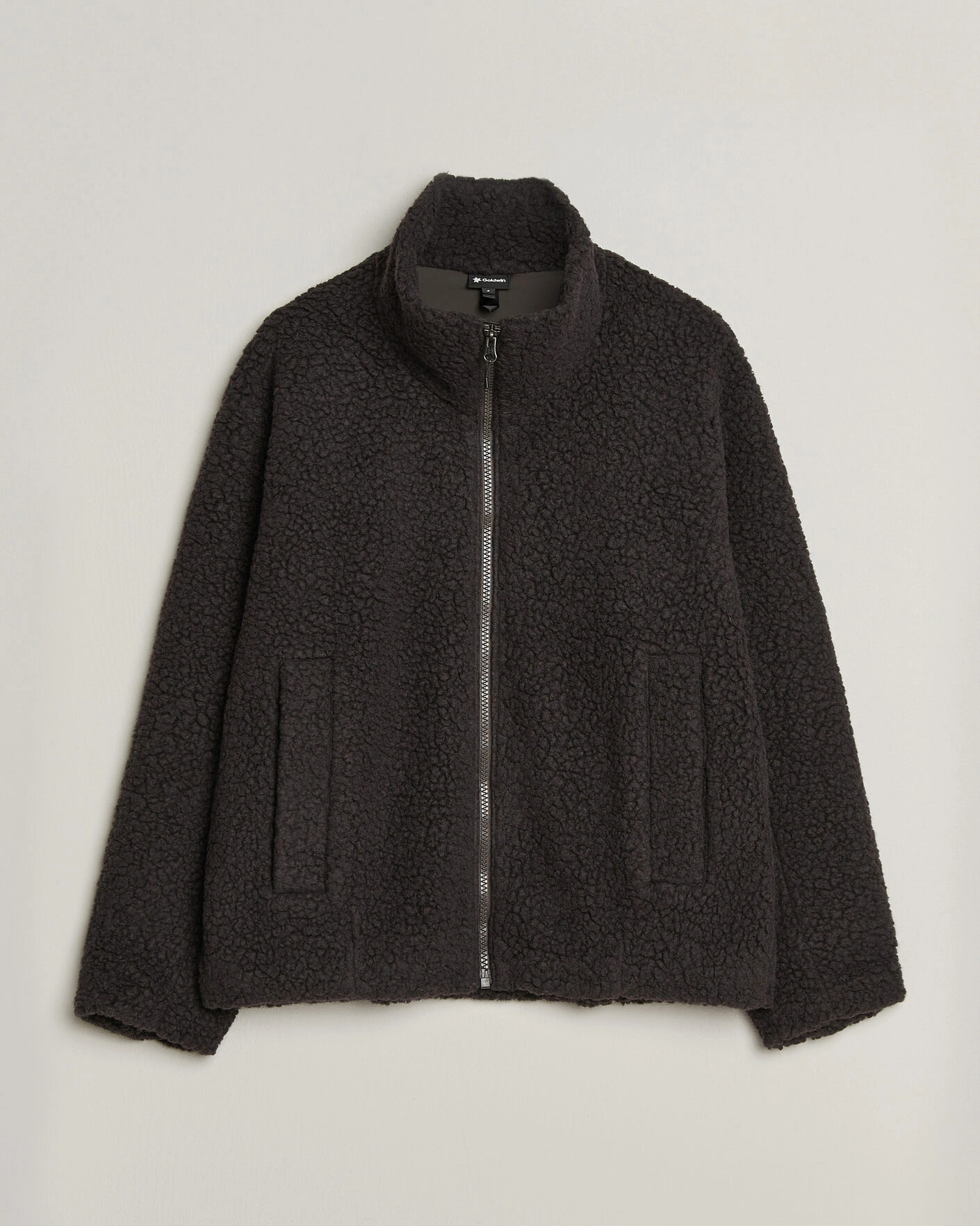 Herr | Tröjor | Goldwin | Deep Pile Fleece Jacket Espresso